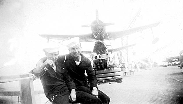 J. Blake and unidentified shipmate
