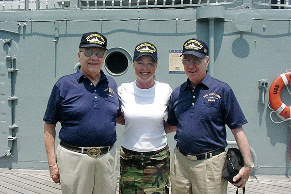 Dick Hamann, actor Karri Turner and Dom Menta
