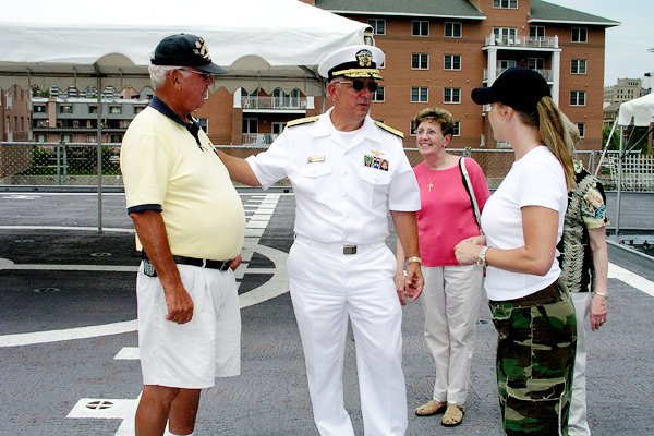 Docent Ben Benzel, RADM Architzel, Lil Menta and Karri Turner