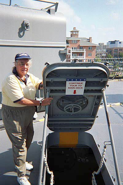 Docent Margaret Mitchell Mitch, thanks for all you info about our ship. Photo taken by H. Hutchens