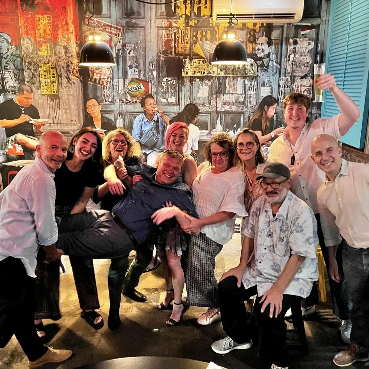 Exhibition is open! Had a great time celebrating with these lovely people. It&rsquo;s been amazing getting to know them this year 🌞