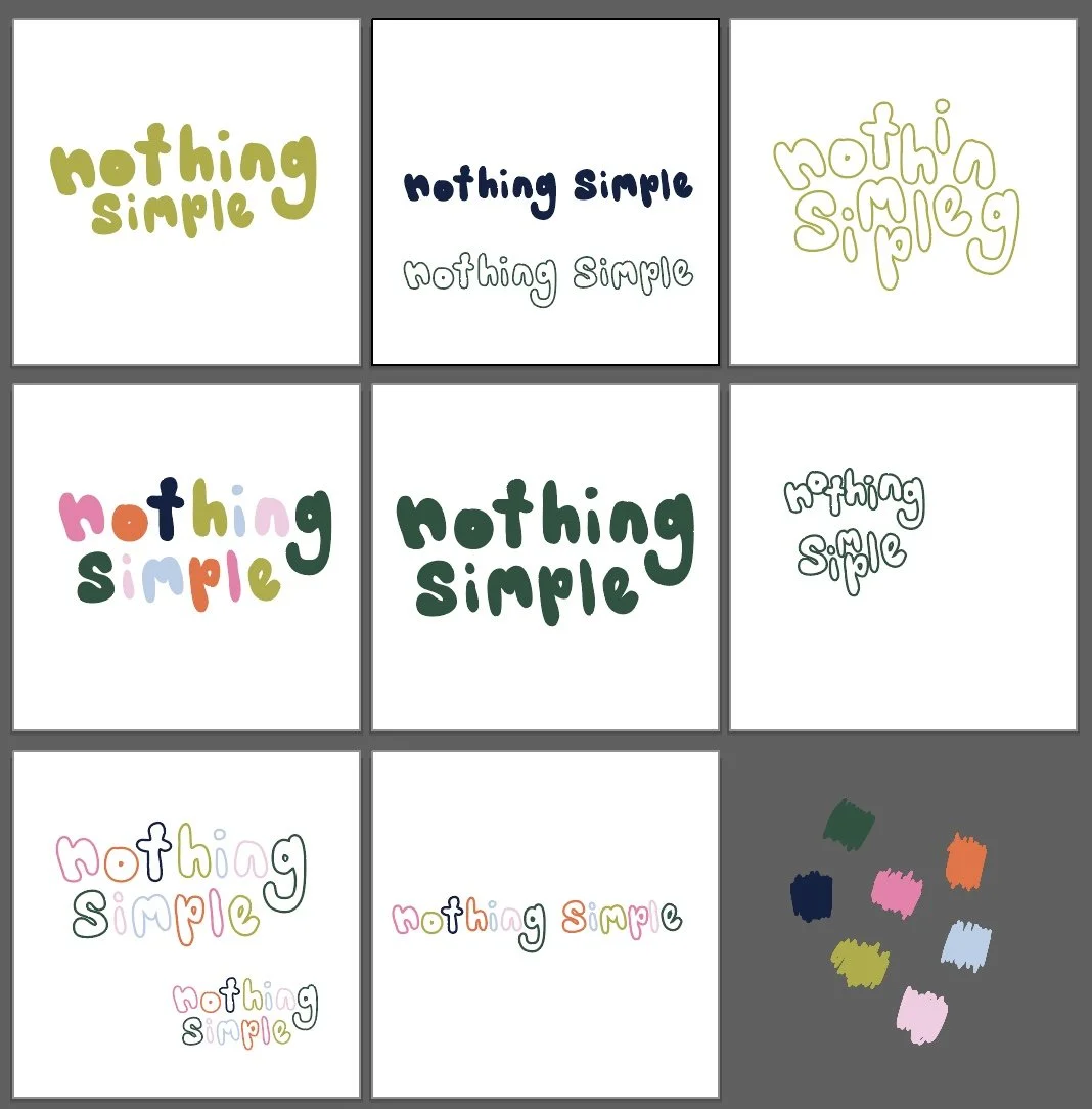 WEEK 2 - COLOR PALLET, FINALIZE NAME &amp; LOGO DRAFT