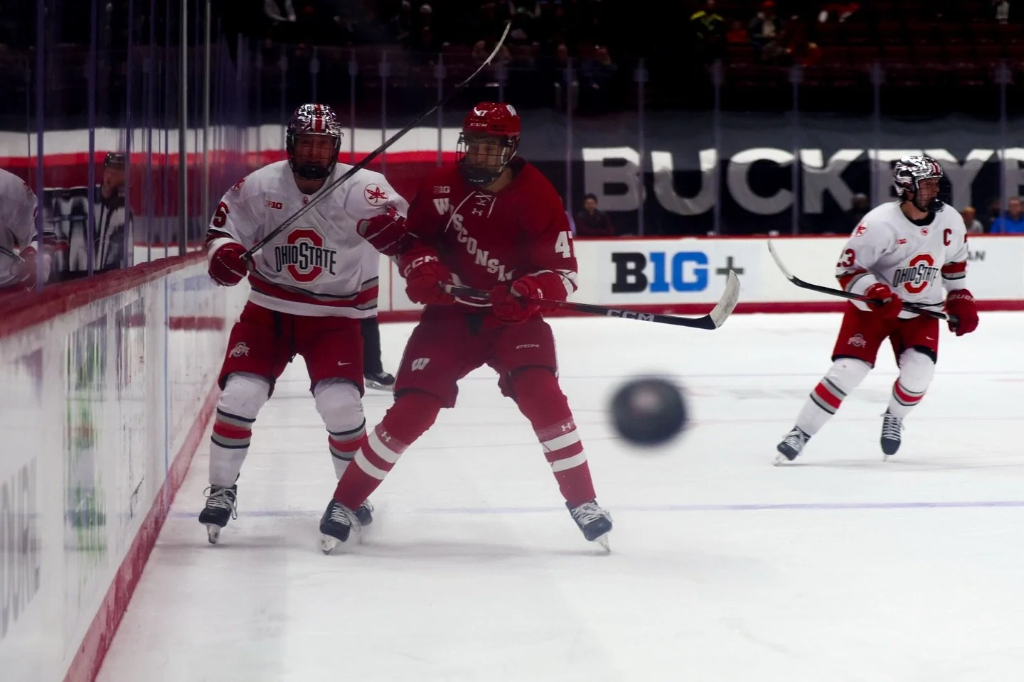 Red vs white hit different on the ice