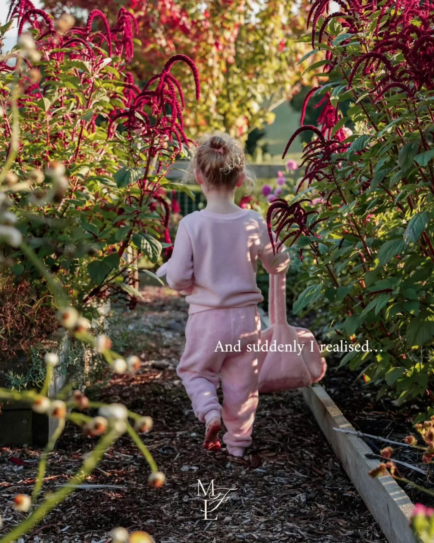 And suddenly I realised how fleeting it all is&hellip;
these little moments, these seasons, this life.

So I held them a little closer&hellip;
an Easter morning,
my children among the flowers,
searching for Easter eggs.

These are the moments I&rsquo