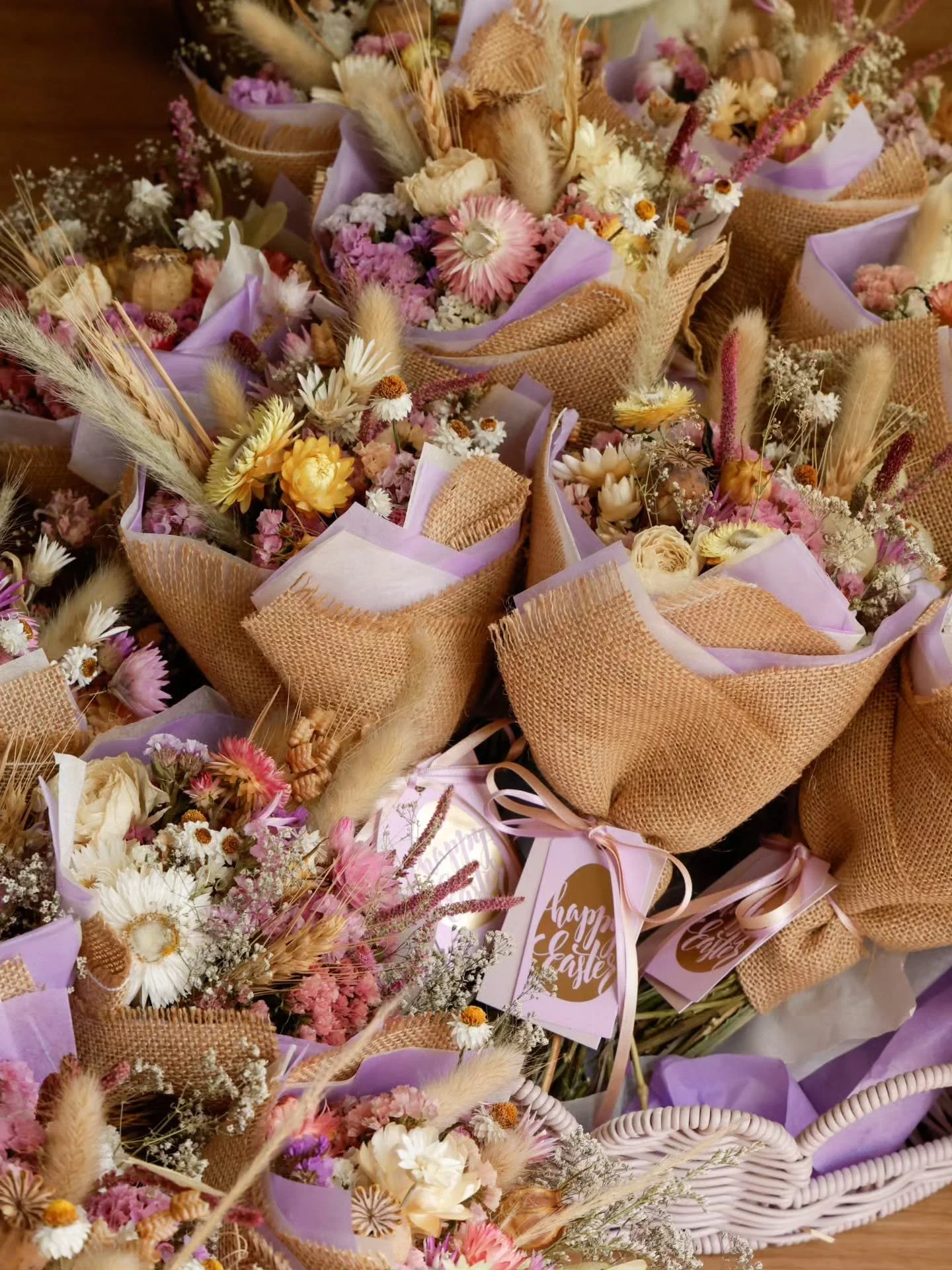 Everlasting Easter flowers&hellip; soft, whimsical, and created to last 🐰💜✨️

A beautiful little refill of posies has just arrived @gippslandfoodandwine, ready for the Easter season (and beyond).

This collection is filled with a gentle pastel mix,
