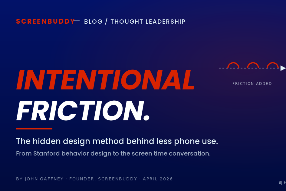 Intentional Friction: The Design Method Behind Less Phone Use