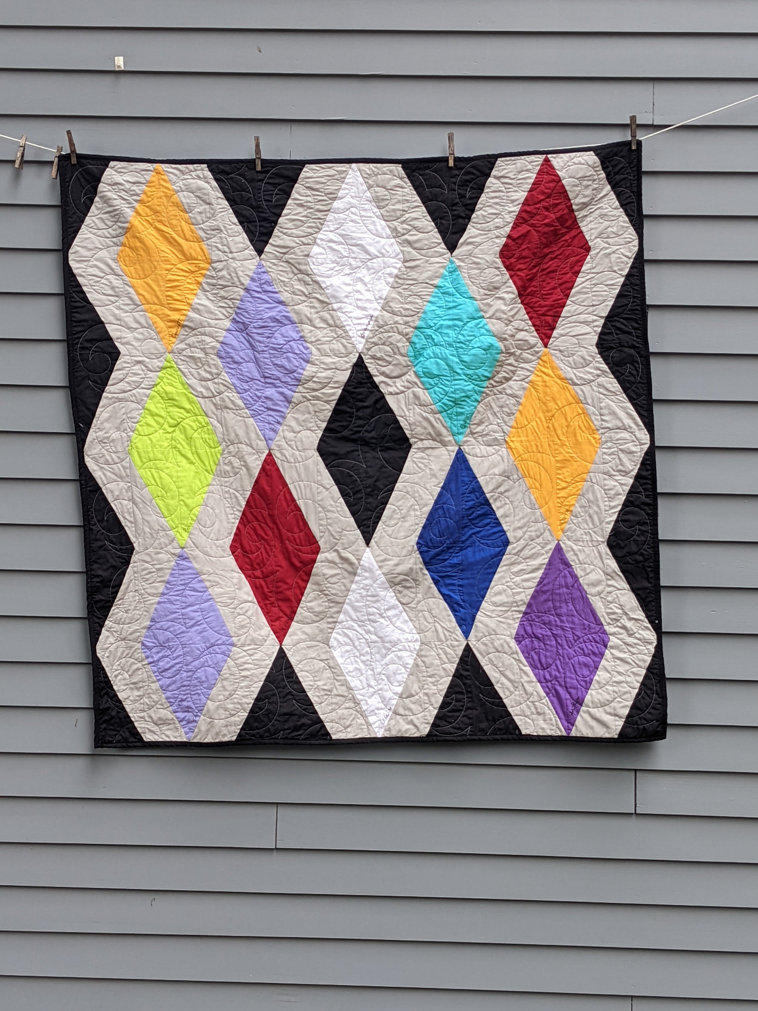 a birth stone quilt for a dear woman in my life who loves nothing more than family