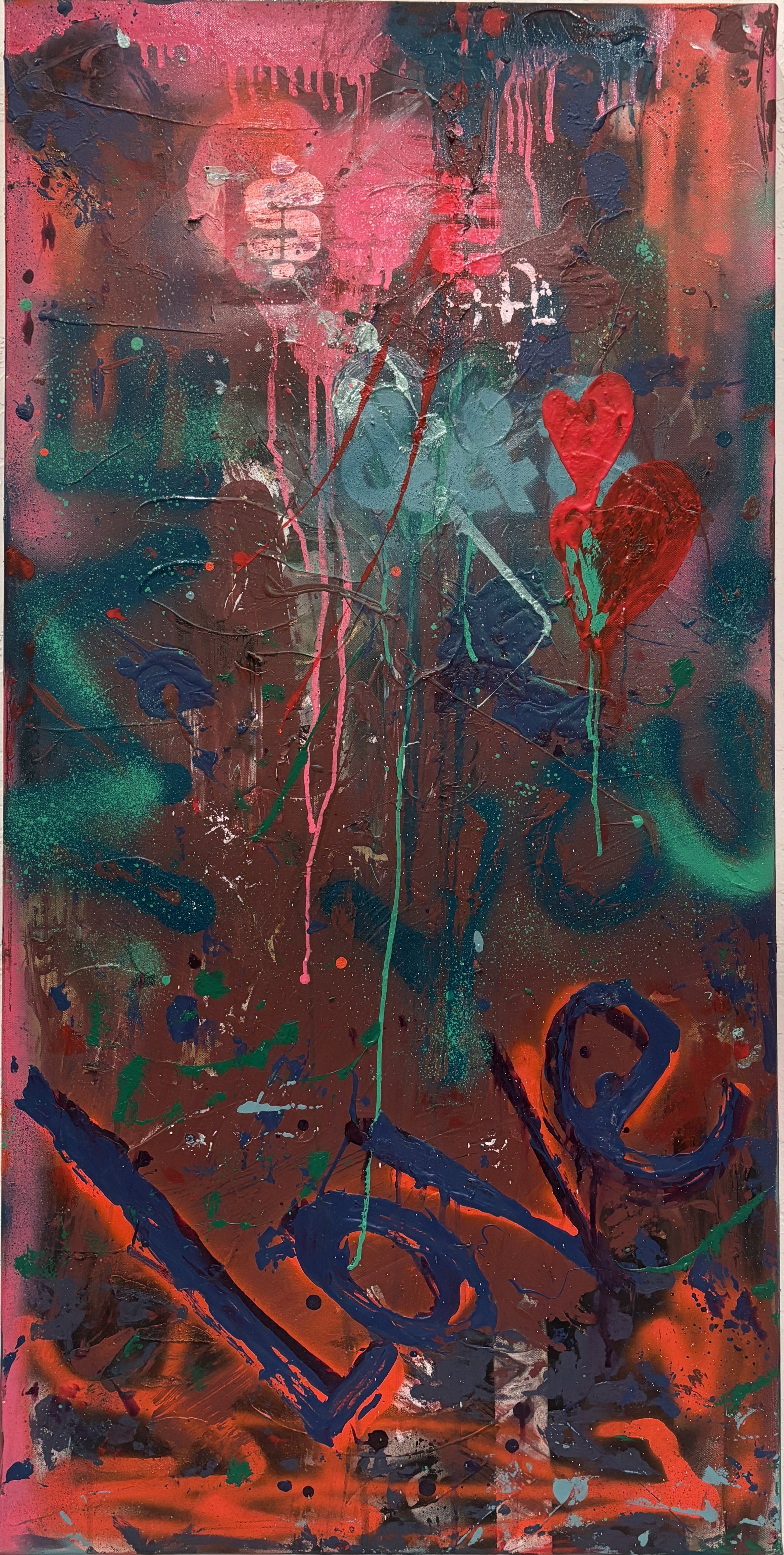 LOVE YOU to the fullest I, 20" x 40” 