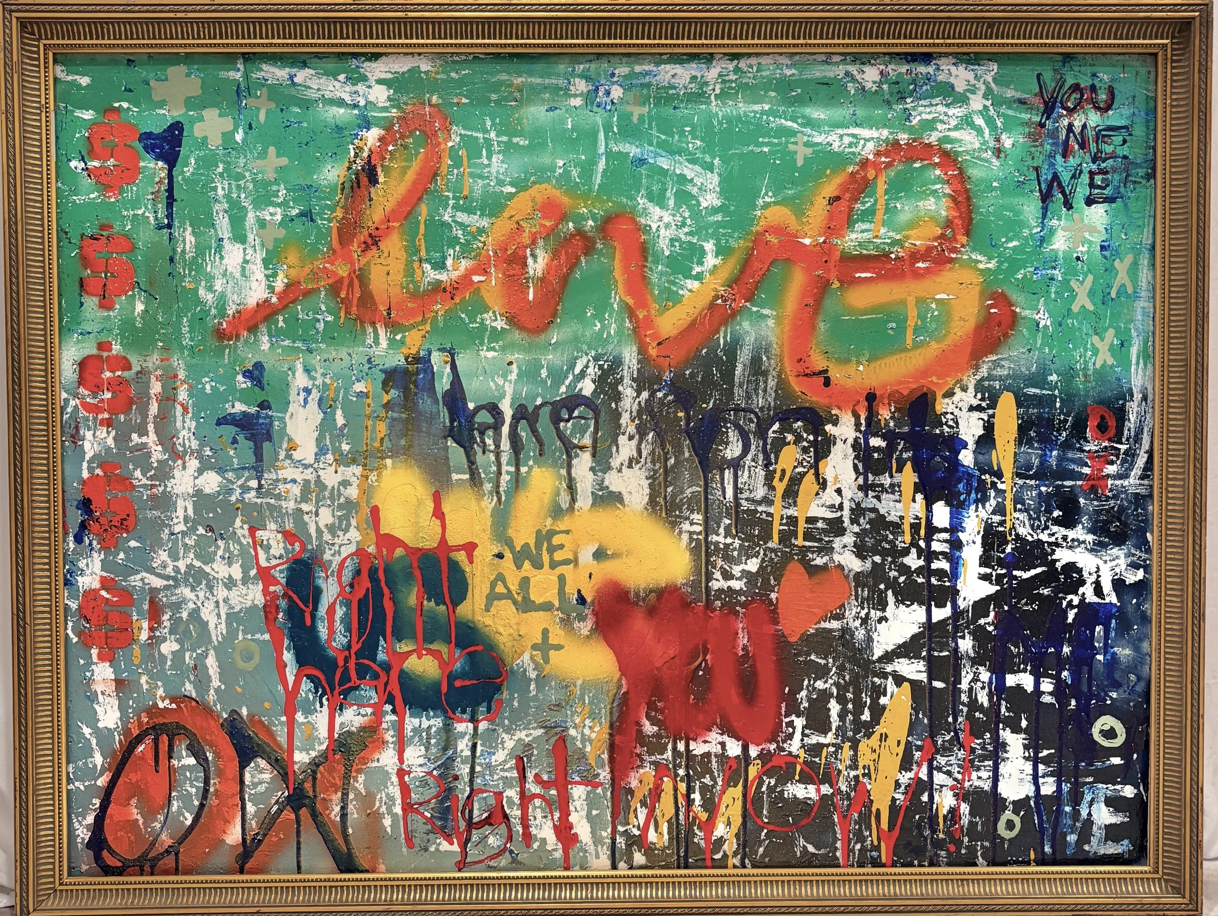 Right here, right now, 31" x 41"