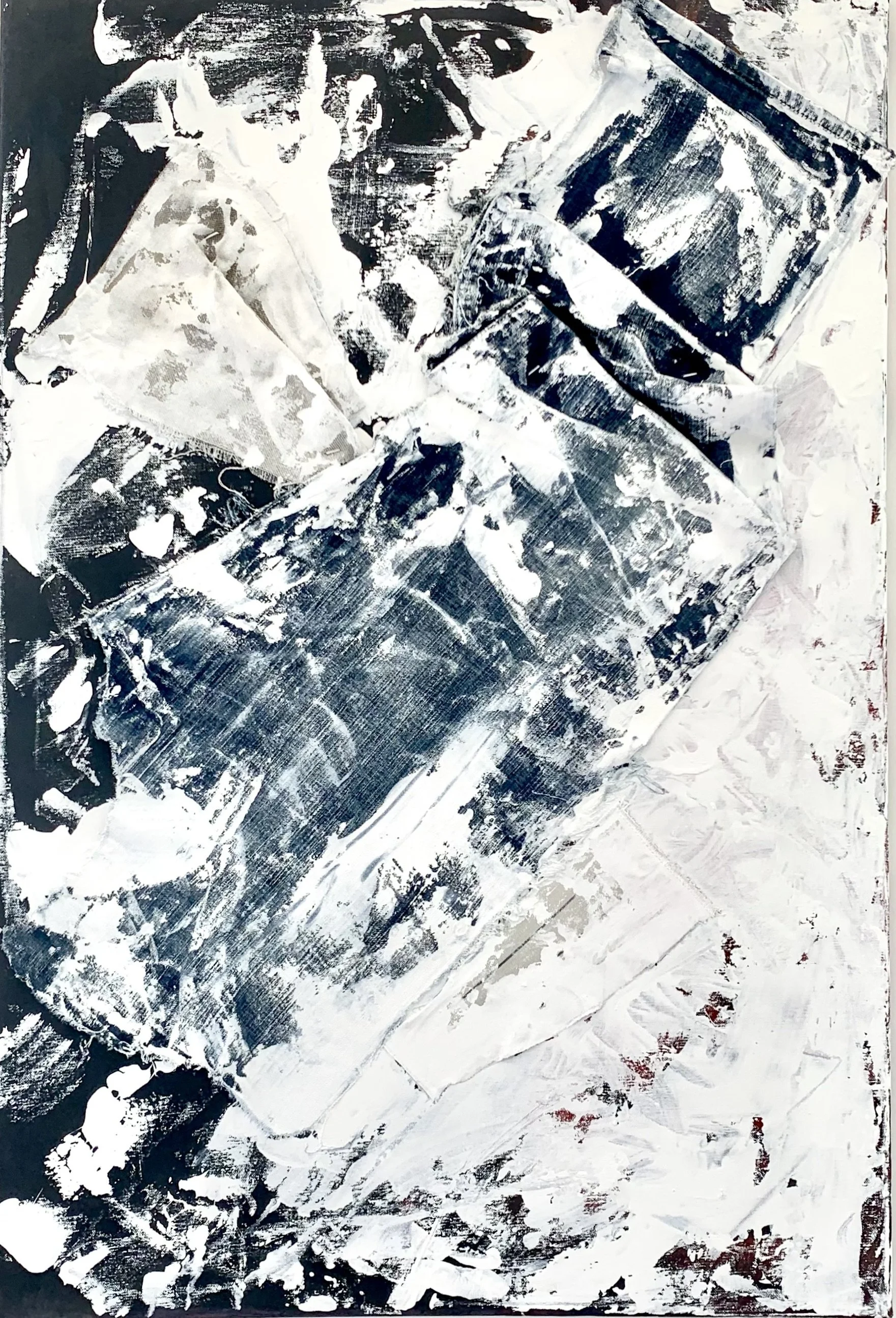 Blue jean, 24" x 36' 