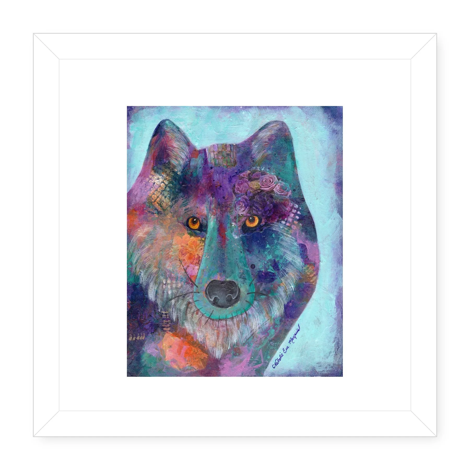 Wolf-Art_Quilted-wolf_NatalieMarquis_WHITE_MAT_WHITE_GALLERY_FRAME.jpg
