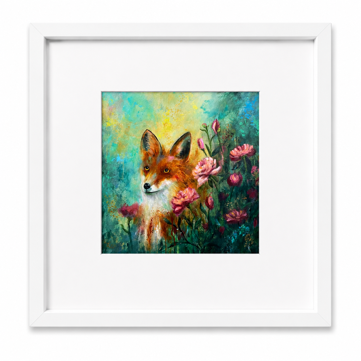 Fox in Morning Light Art Print Framed_Natalie-Marquis.png