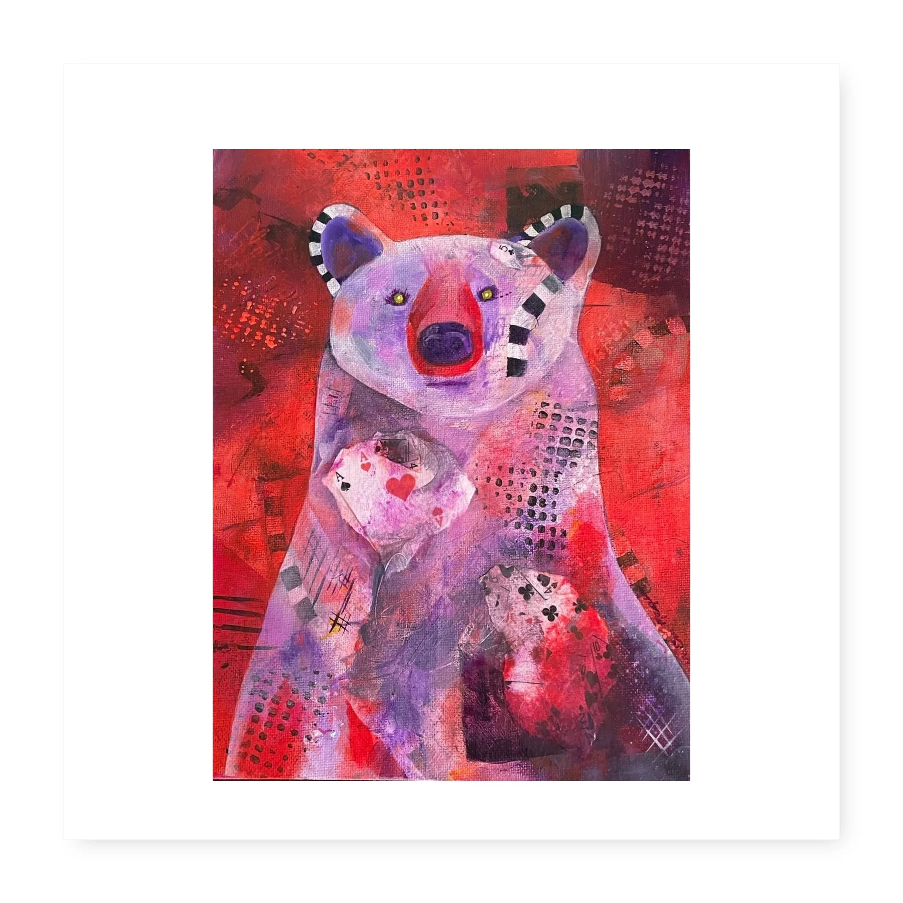 In the Cards Bear Art Print