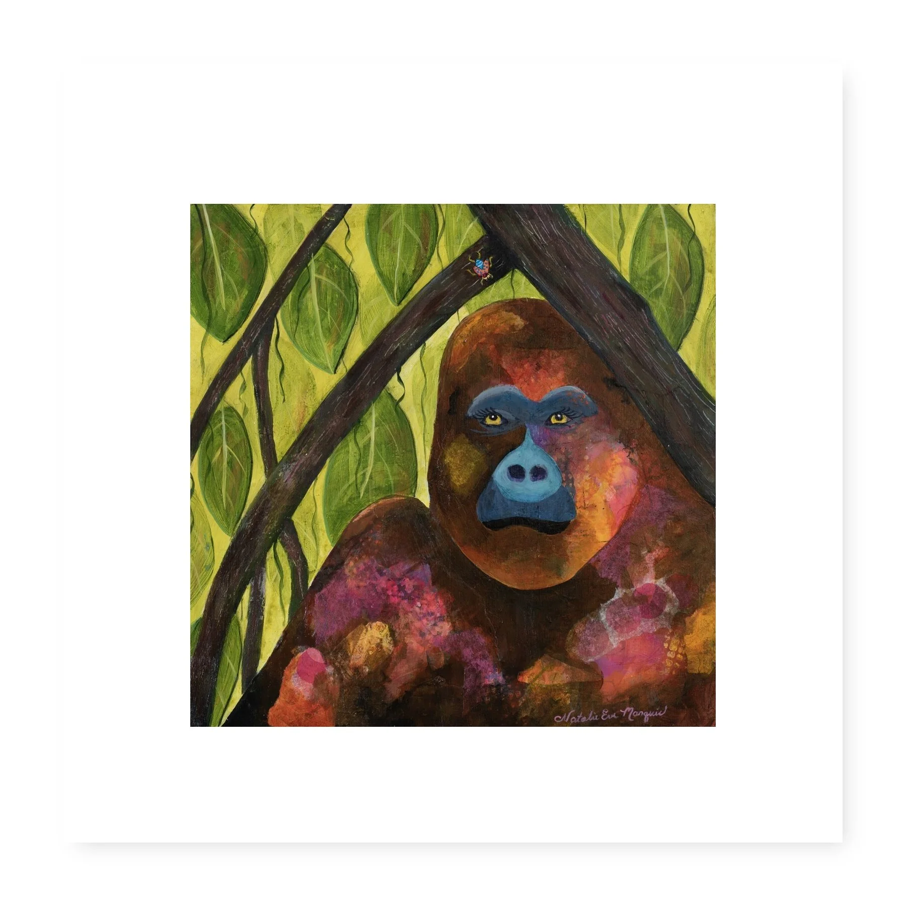 Big & Small Gorilla Art Print