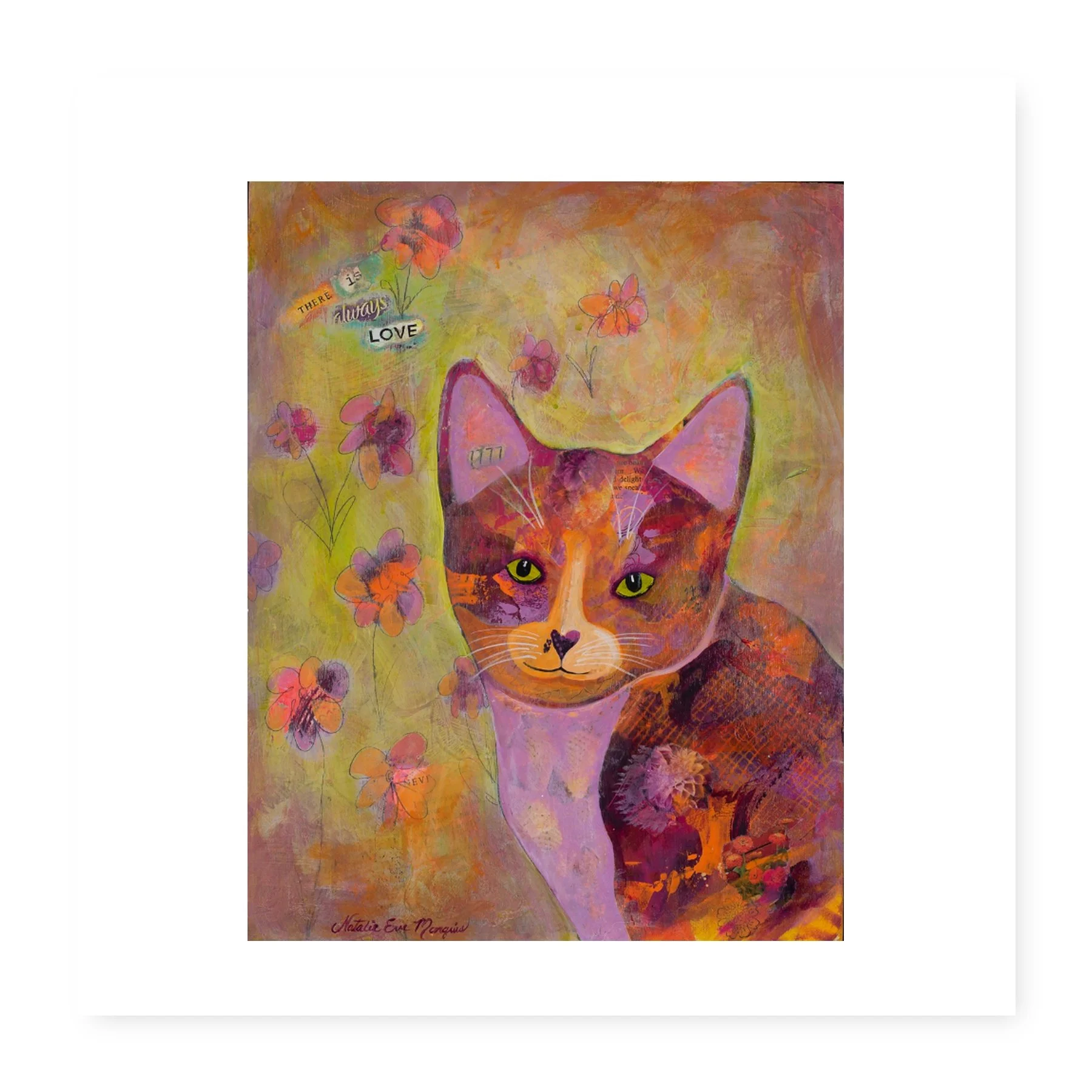 Always Love - Cat Art Print