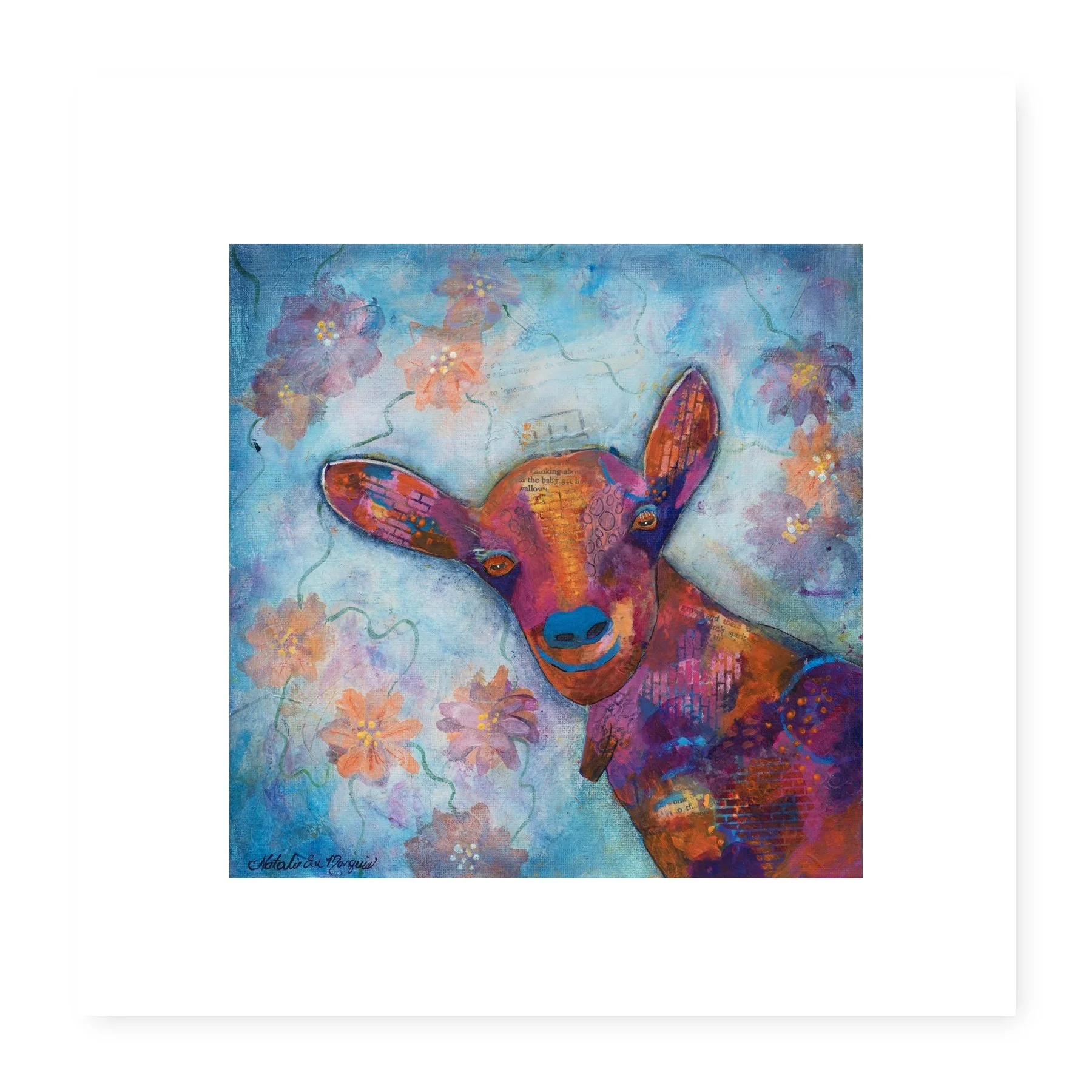 Breezy Goat Art Print