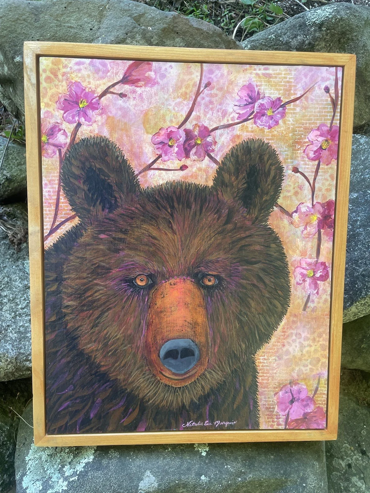Bear-Blossoms-12x12-Natalie-Marquis_framed.jpg