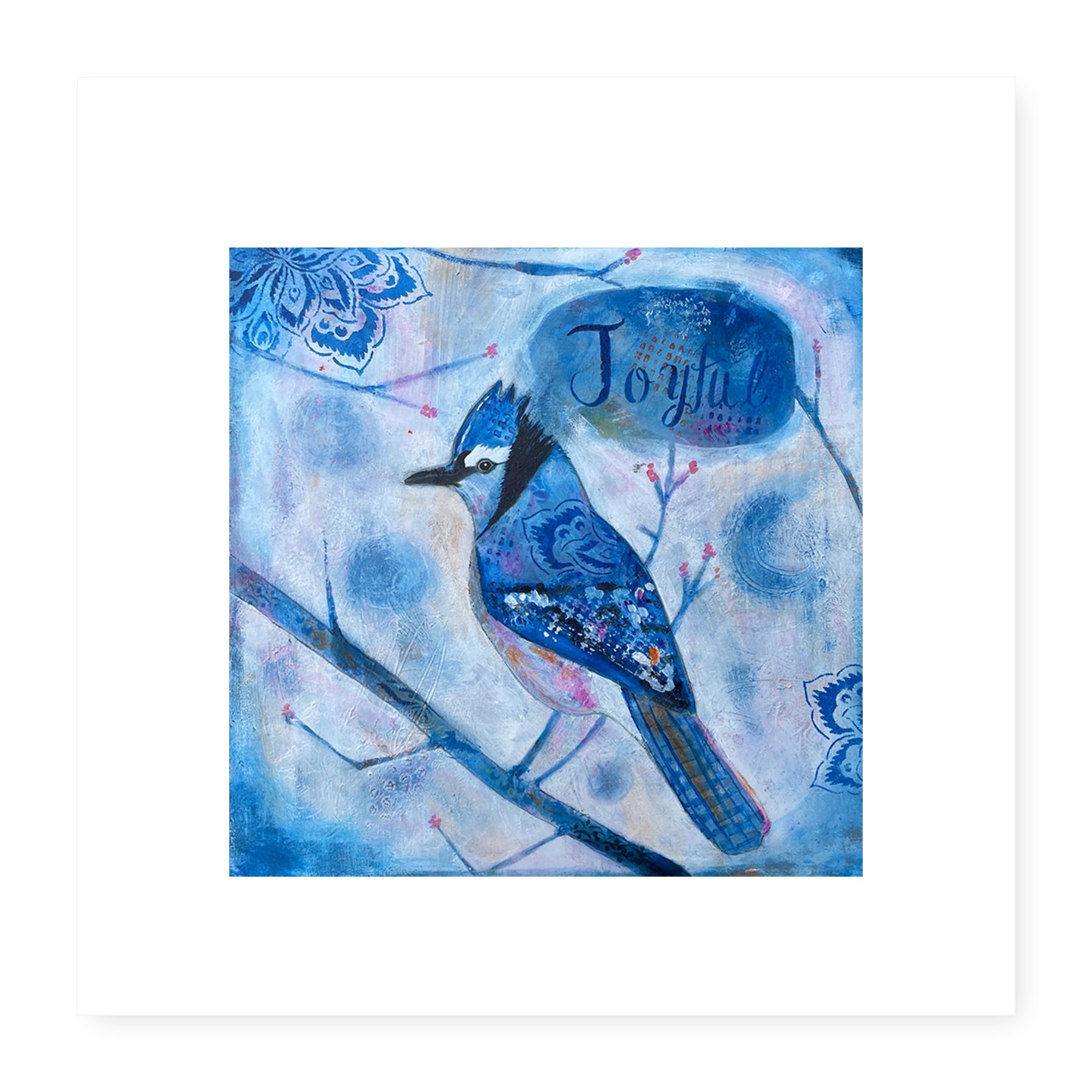 Joyful Jay Art Print