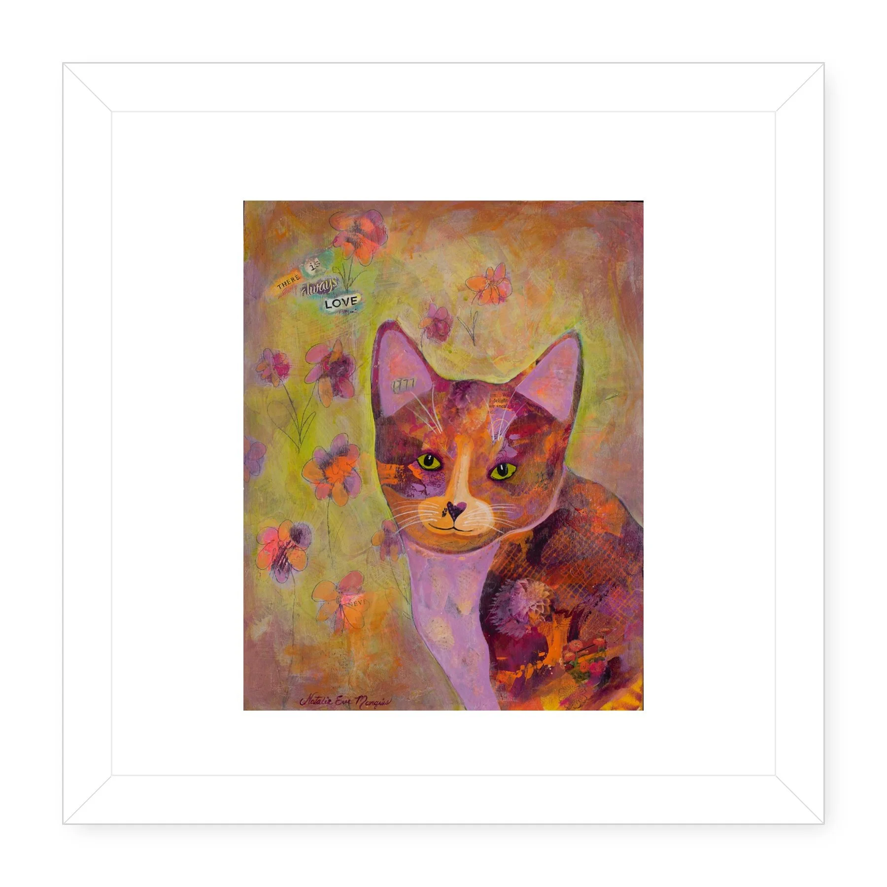 Cat-Art_Always-Love_Natalie-Marquis_1__WHITE_MAT_WHITE_GALLERY_FRAME.jpg