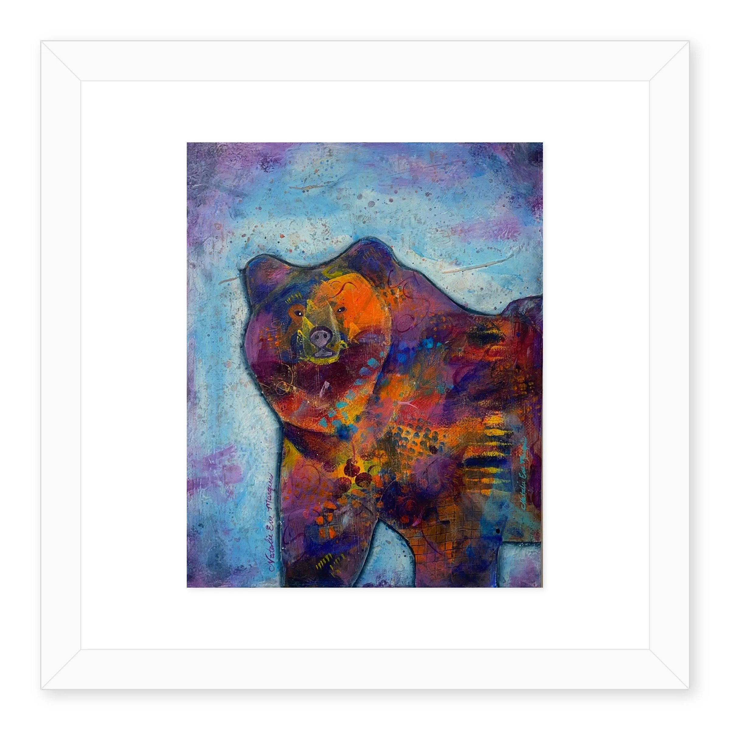 Bear-Art_E_Protector-Bear_NatalieMarquis_white-mat-white-frame.jpg
