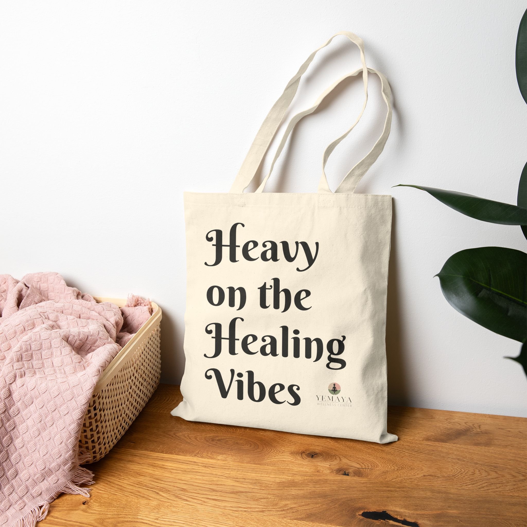 Heavy on the Healing Vibes Canvas Tote
