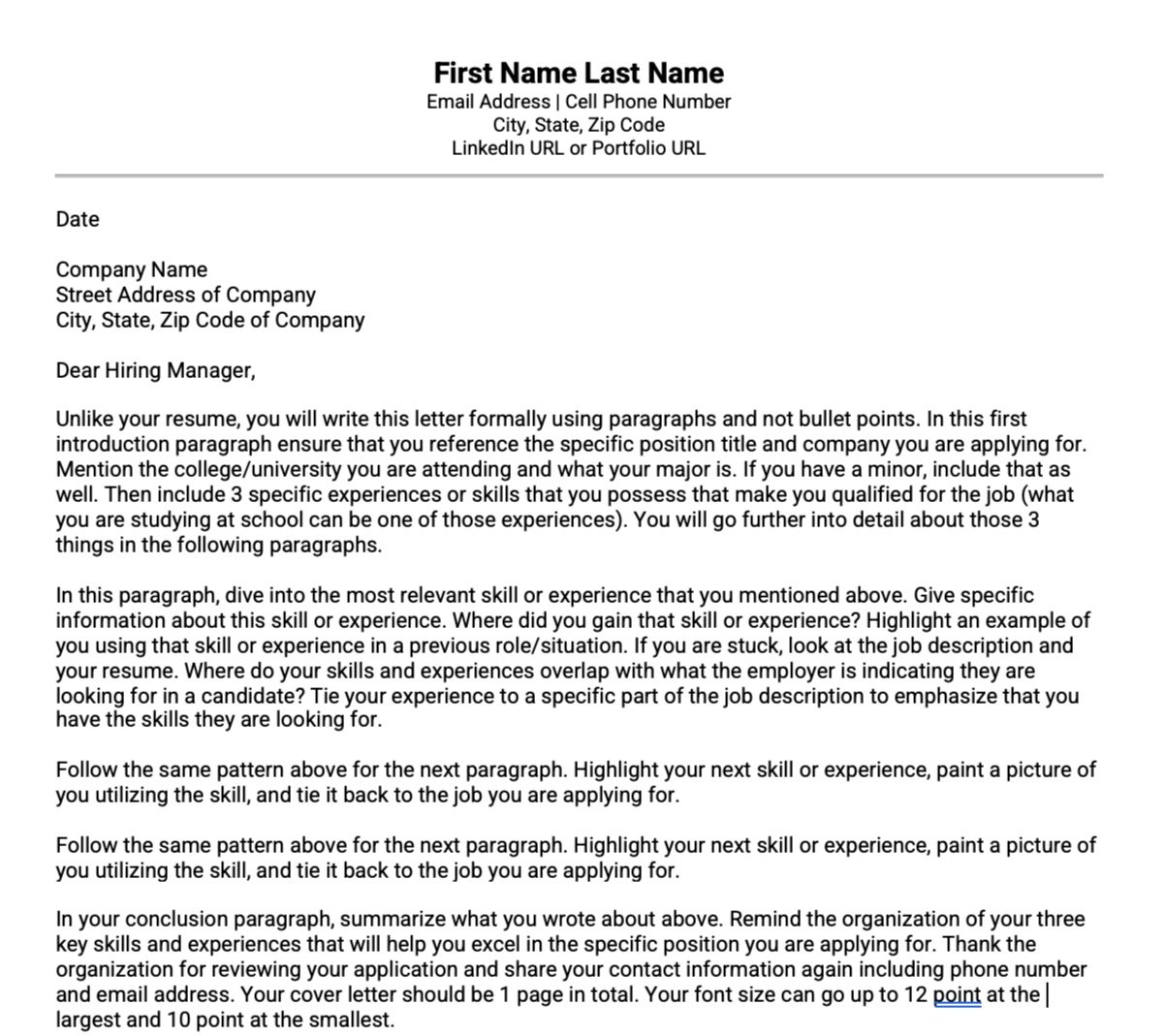 Cover letters… *sigh*