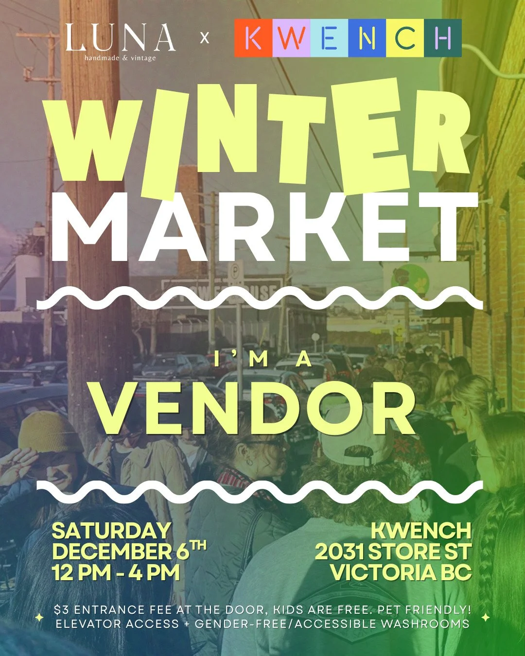 Come see me at the Luna x Kwench Winter Market! 

Do you need gifts for Christmas or maybe a little gift for yourself? I have you covered.