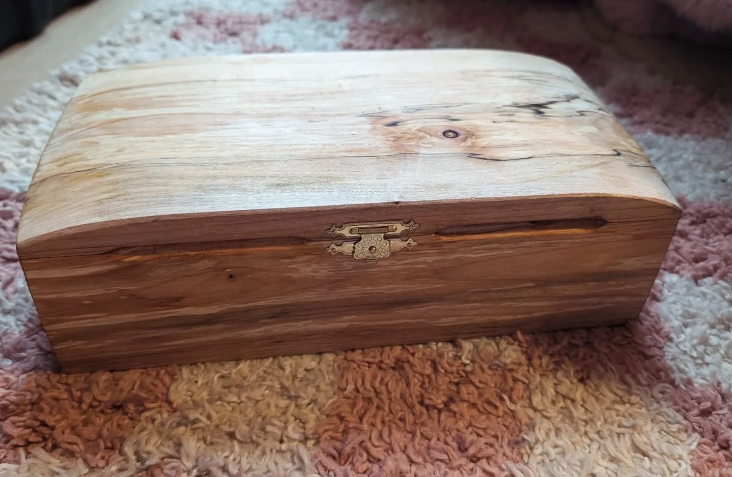 Completely custom drafting box. Made to hold a small notebook and the accompanying tools. Built from spalted maple with a spalted rosewood internal box.  This was a gift.