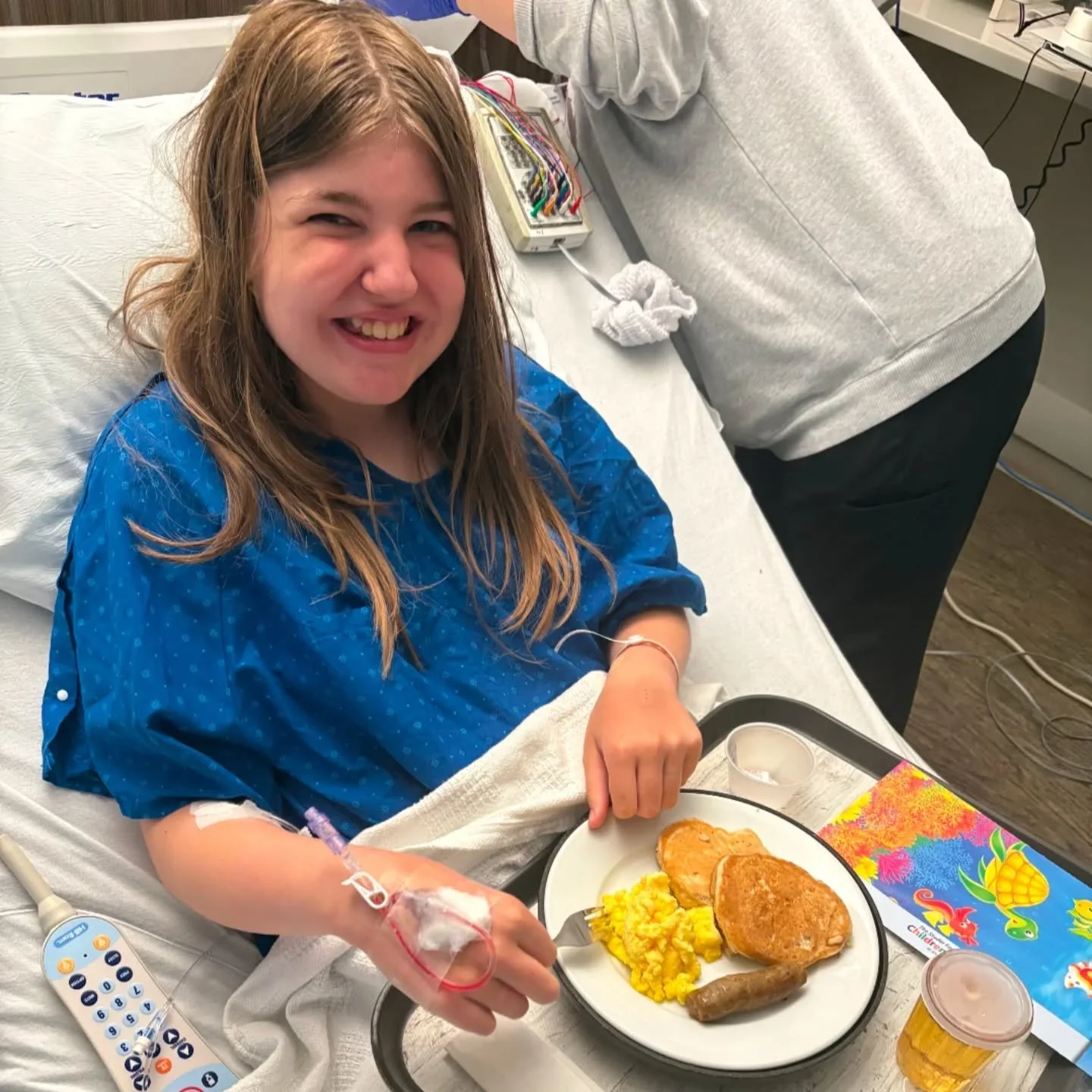 Eliana update! She's doing much better this morning! Talking so much more! The biggest thing that we need prayer for now is her memory. She can't remember the house we were in, or leaving the one before that. And her short term memory has been affect