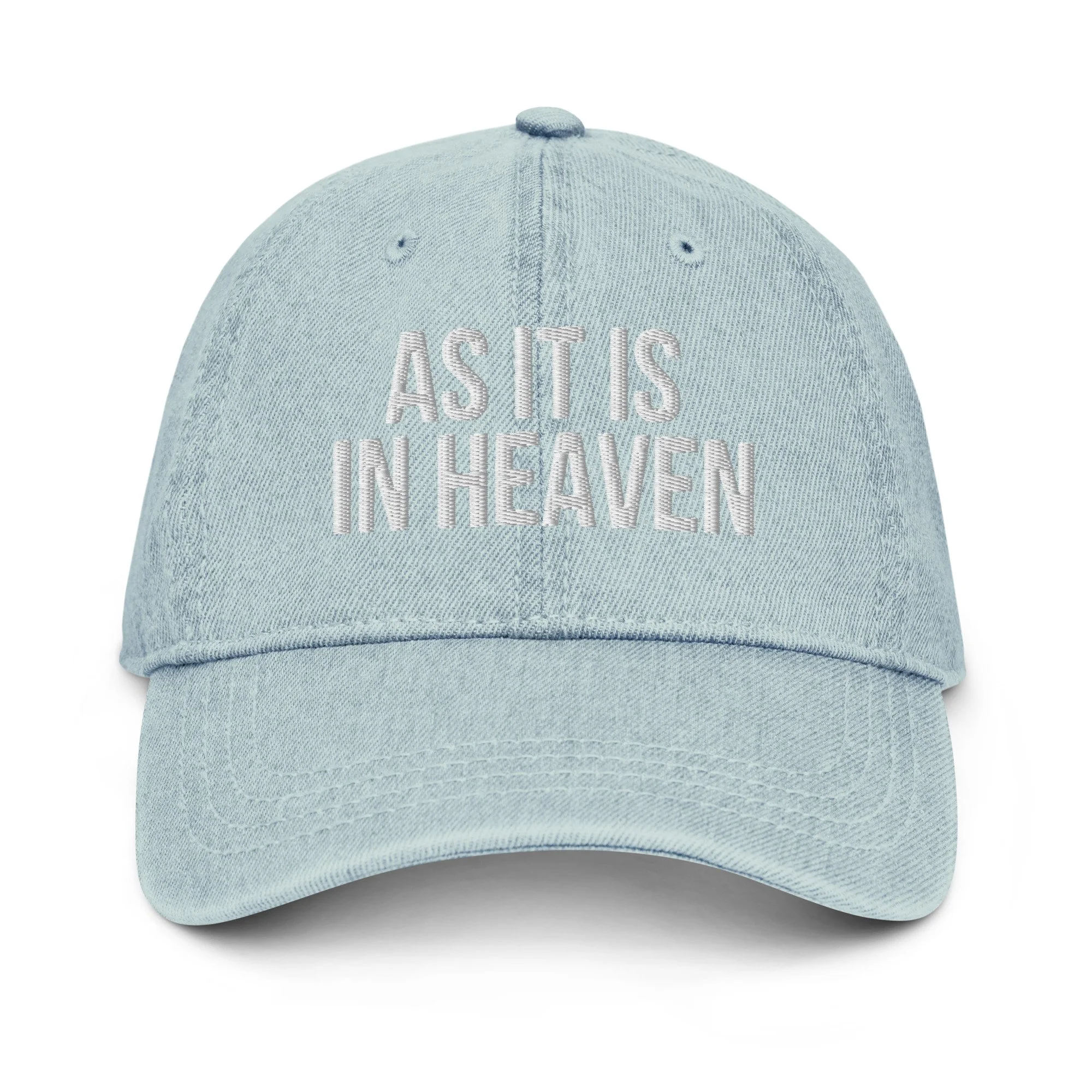 "As It Is In Heaven" Denim Hat