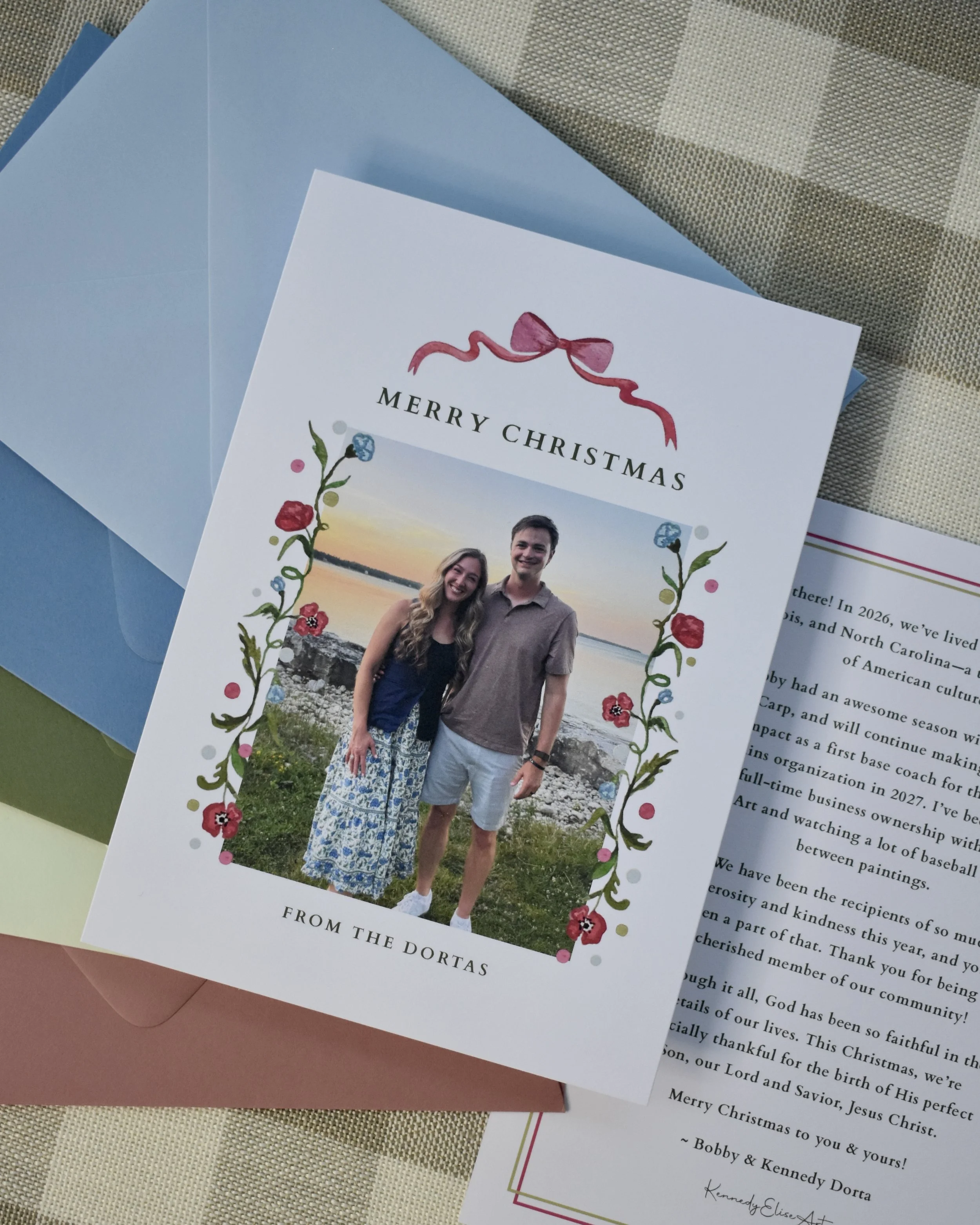 Bow & Bloom Christmas Cards