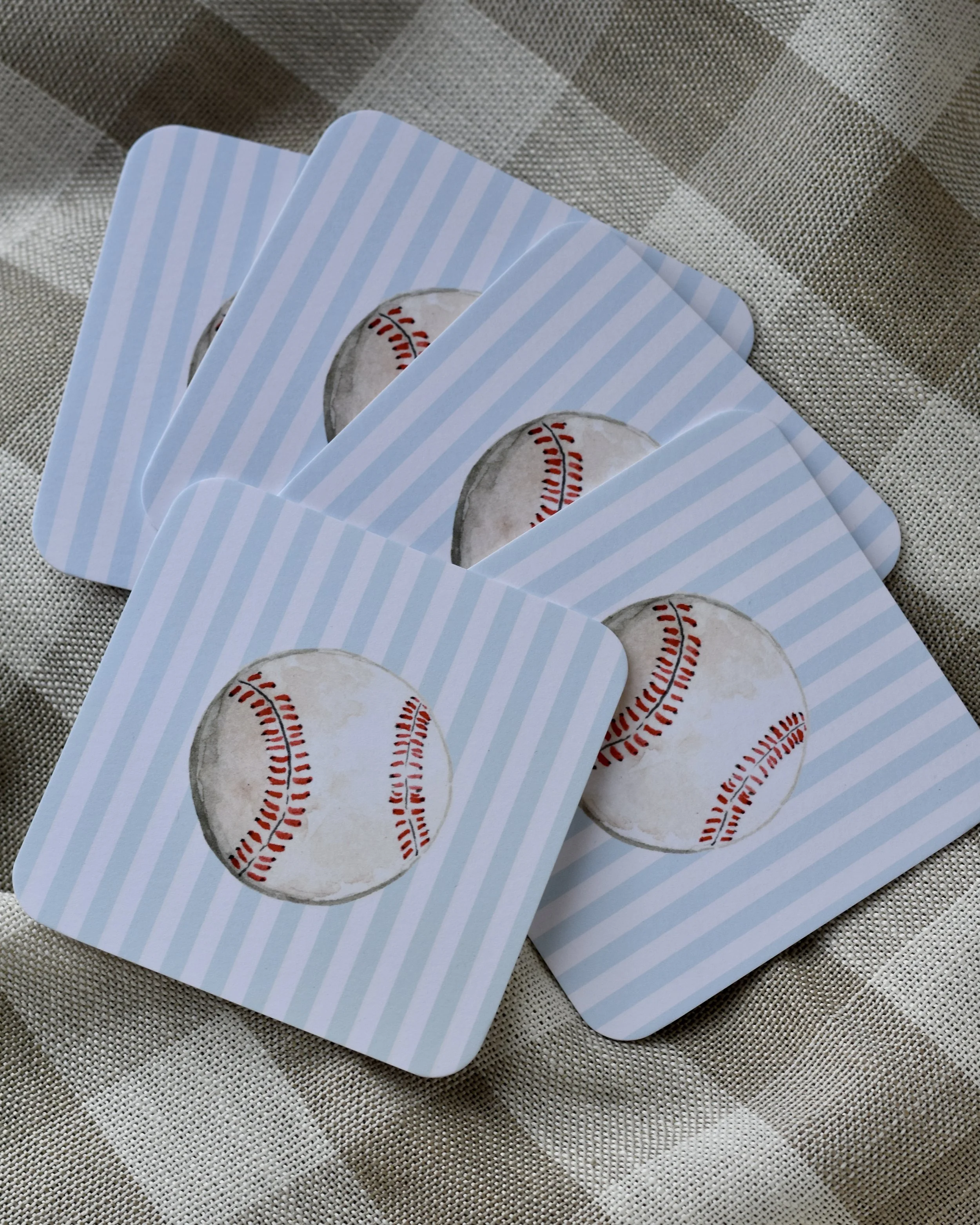 Baseball Coaster Set