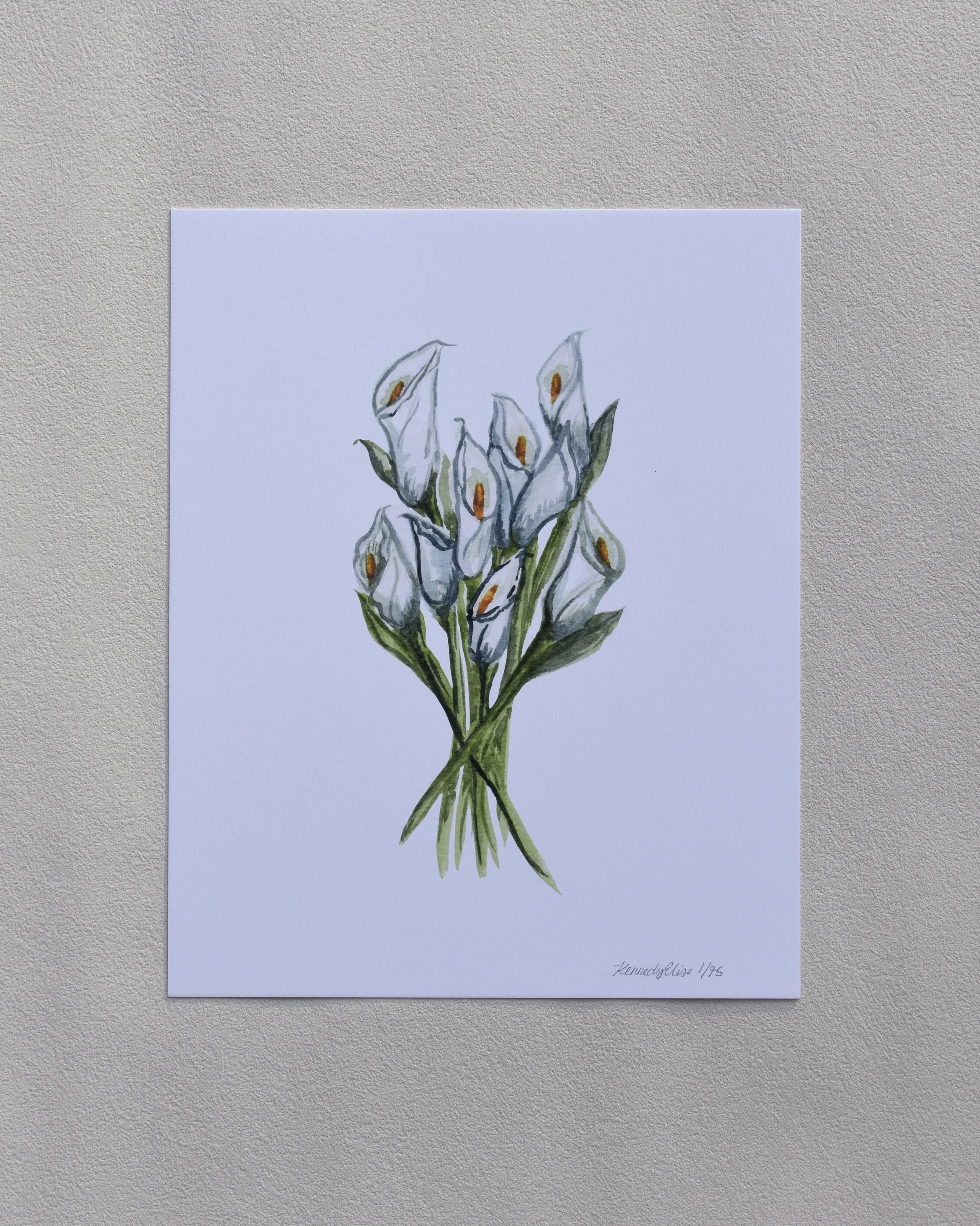 Calla Lilly Bouquet Print
