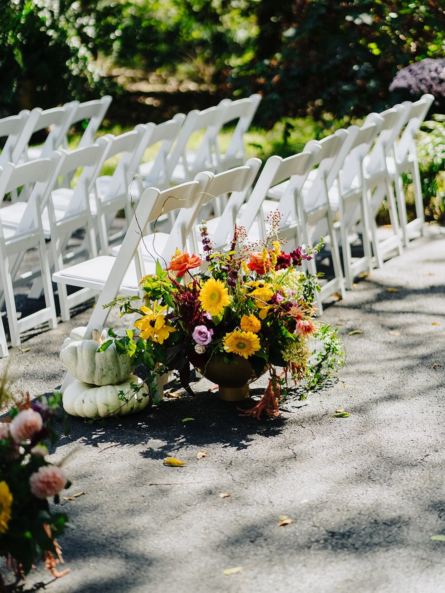Pumpkins, golden leaves, and forever with you 🍁✨

Venue | @thebarnatspringhouse 
Planning/Design | @taylorwhiteevents 
Couple: @courtkneecampbell &amp; Chase 
Photography | @rootedphotofilm.co 
Videography | @cash.co_filmandphoto 
Florist | @ephemer