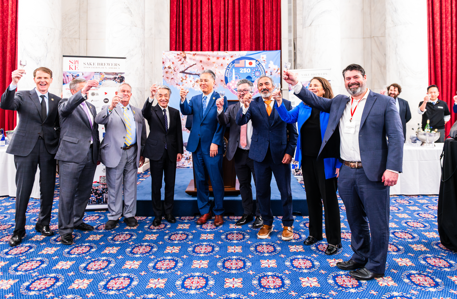 Sake Stakeholders Summit Reception on Capitol Hill, Sake Brewers Association of North America, 2026
Photo credit: Rey Lopez Photo