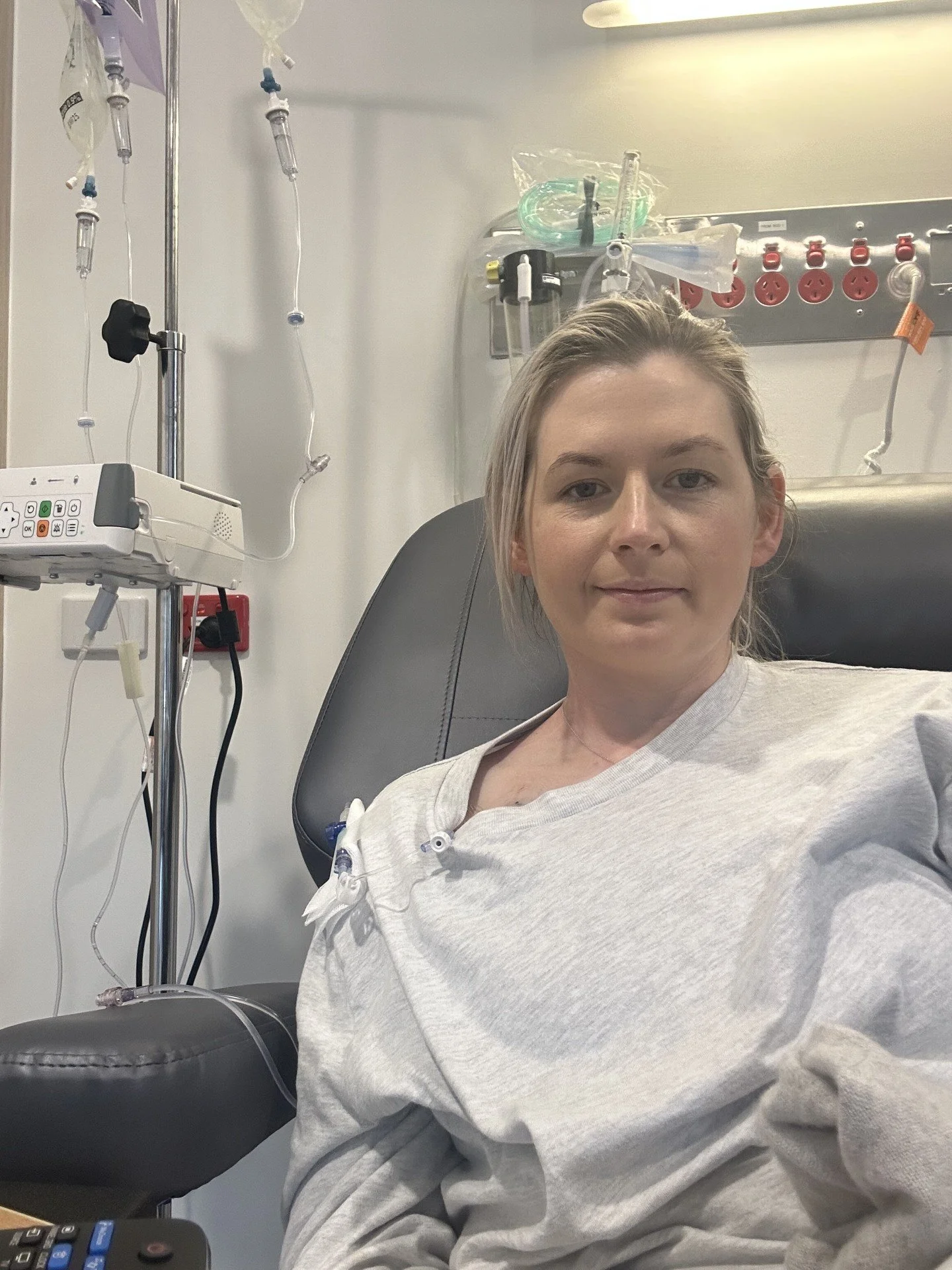 First chemo with the port.jpg