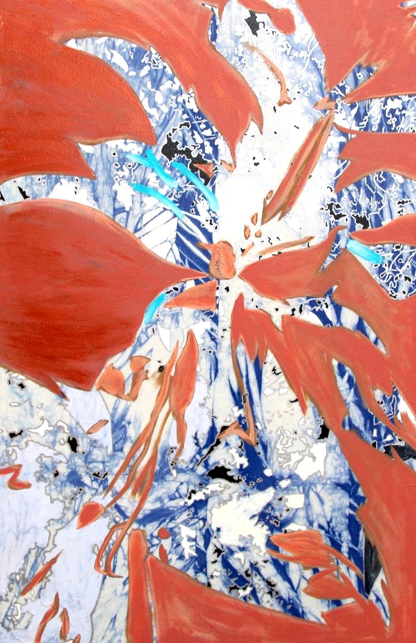 Natural Vibrations I -
Mixed Media on Canvas,
48" x 30",
2016