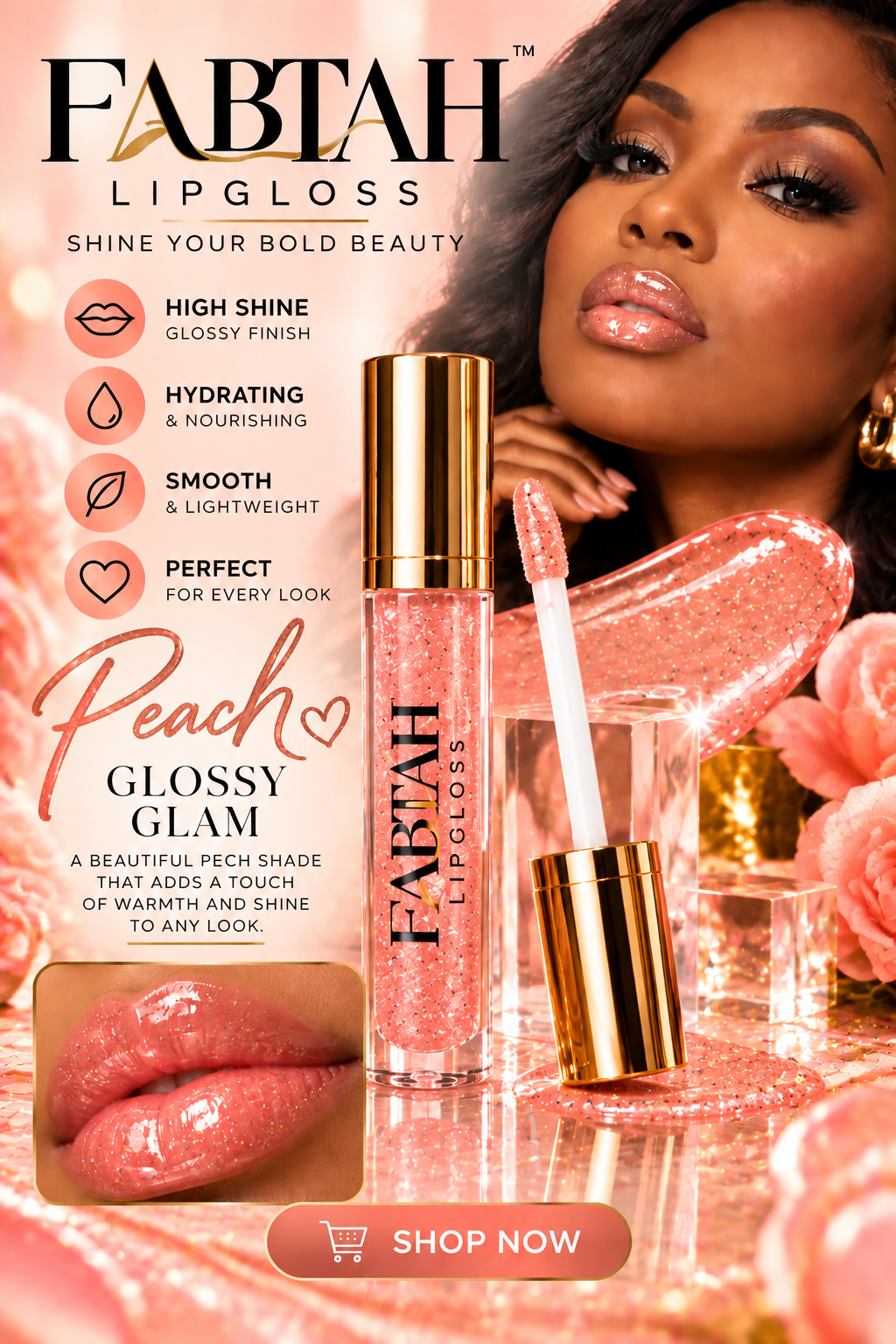 FABTHA PEACH LIPGLOSS