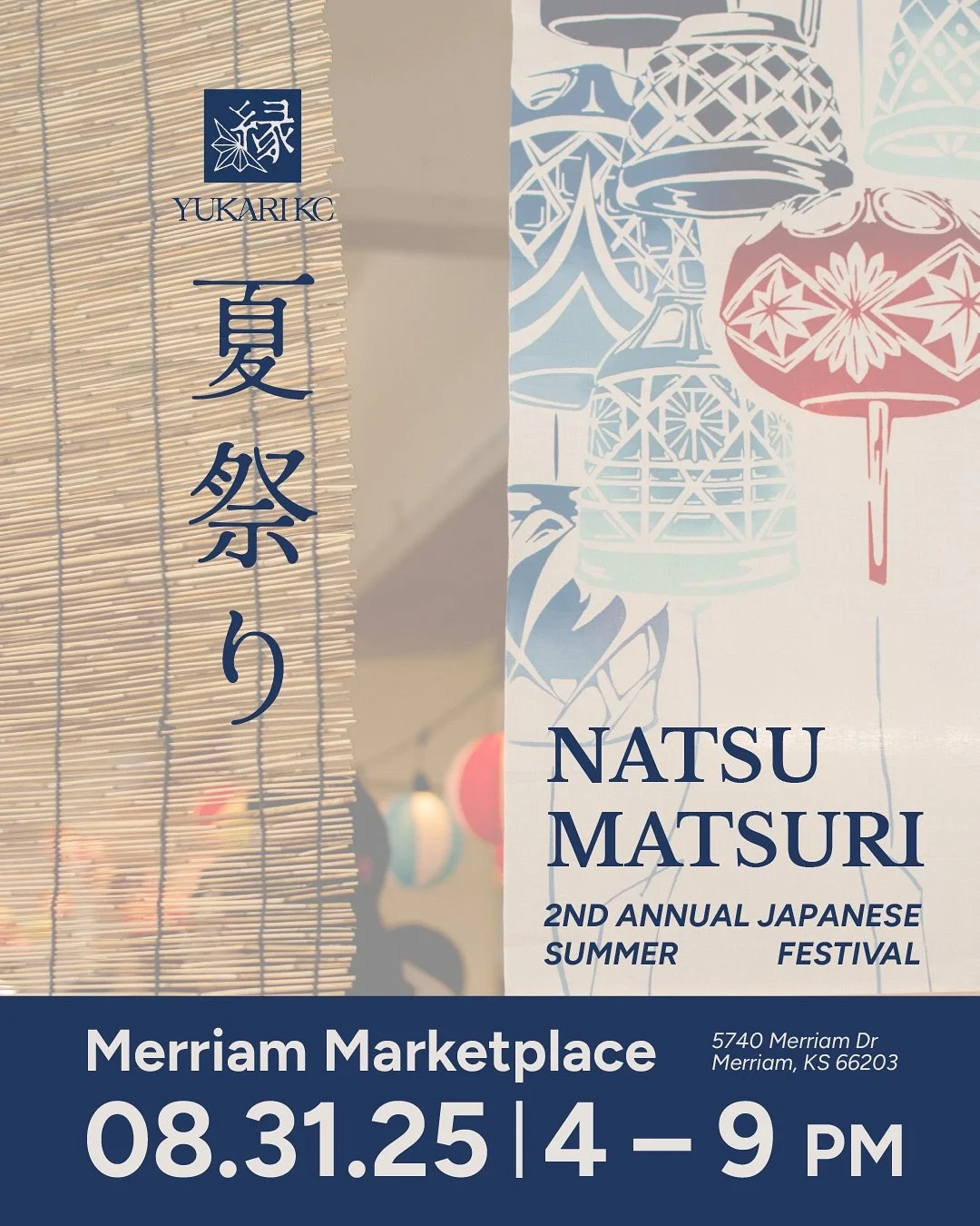 📣Tickets are required!📣

Ever wanted to experience a Japanese summer festival without hopping on a plane? Step into the spirit of summer at Natsu Matsuri KC&mdash;Kansas City&rsquo;s 2nd annual Japanese Summer Festival! 🎐  Join us on Sunday, Augus