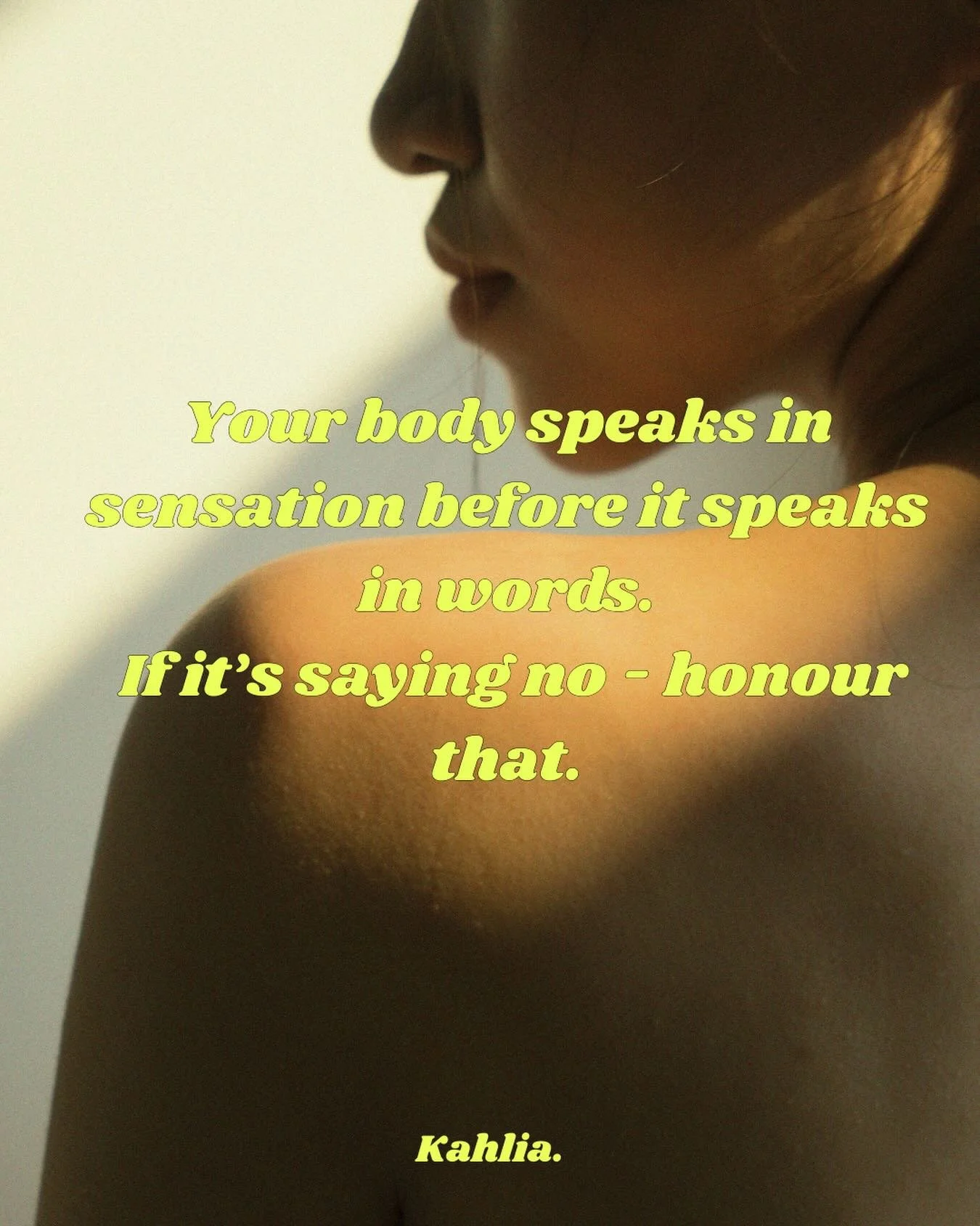 We teach people to respect boundaries, but it starts with our own.
If your body says no - pause, breathe, and listen.
That&rsquo;s where safety begins.