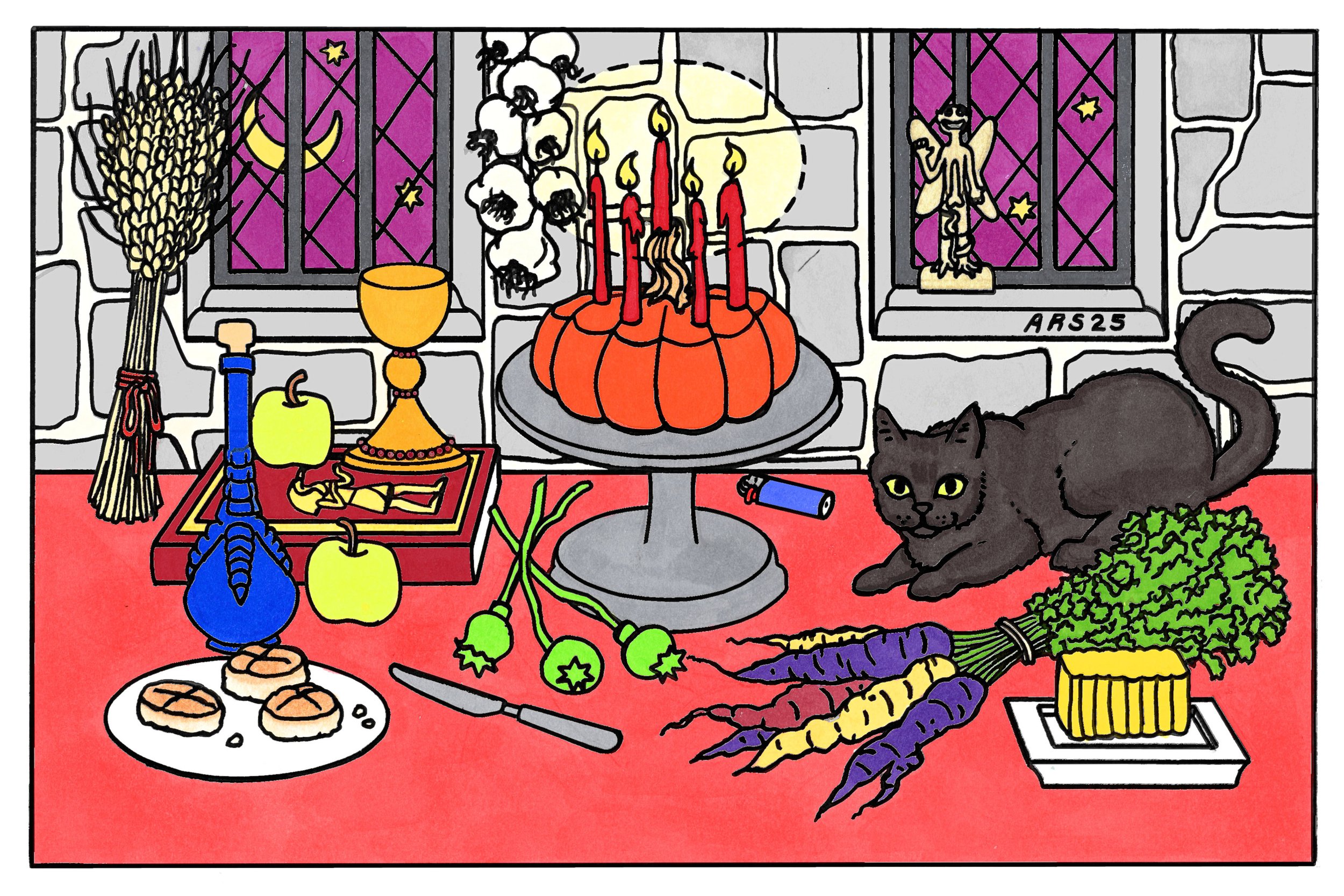 Soul Cakes Halloween Cards