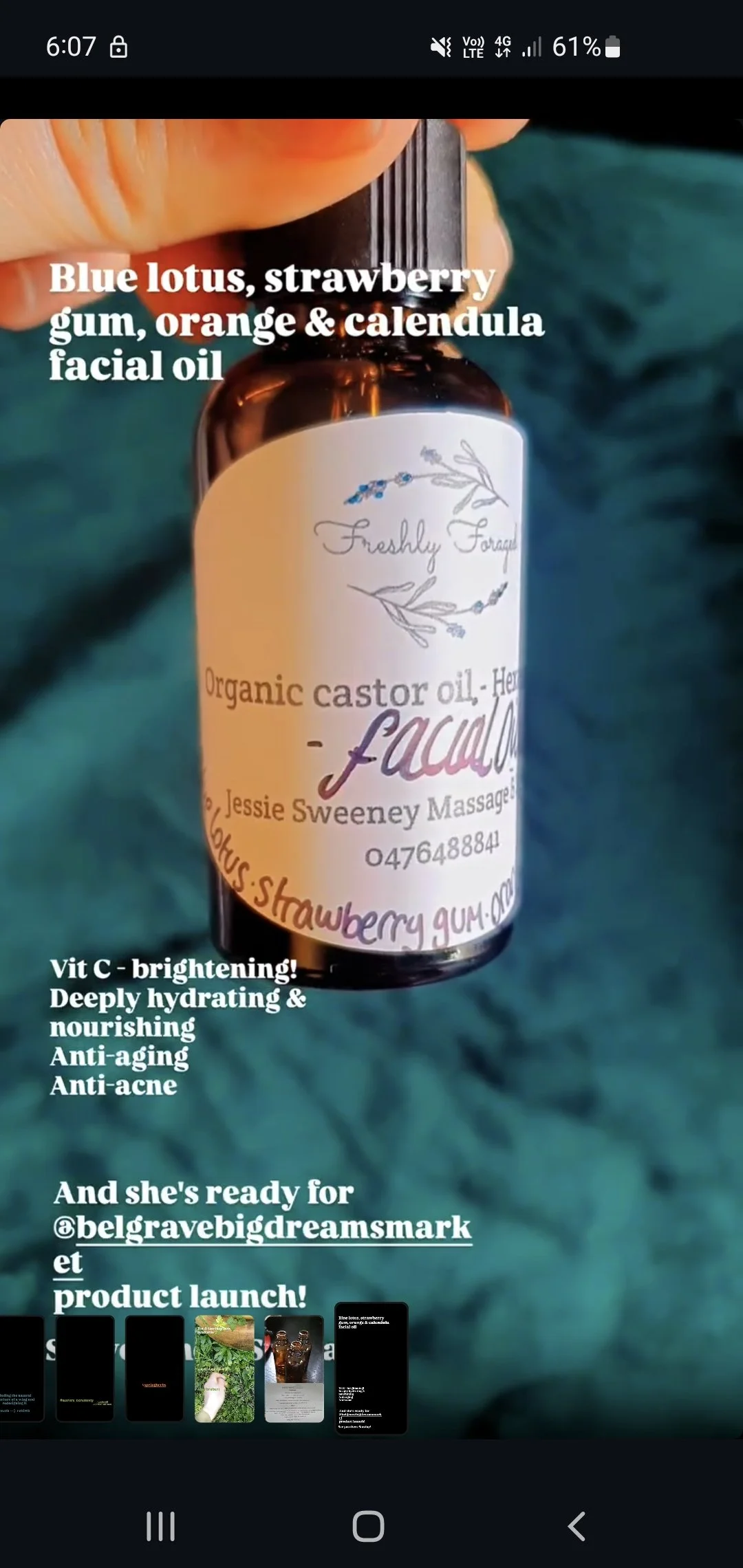 Blue lotus Facial oil