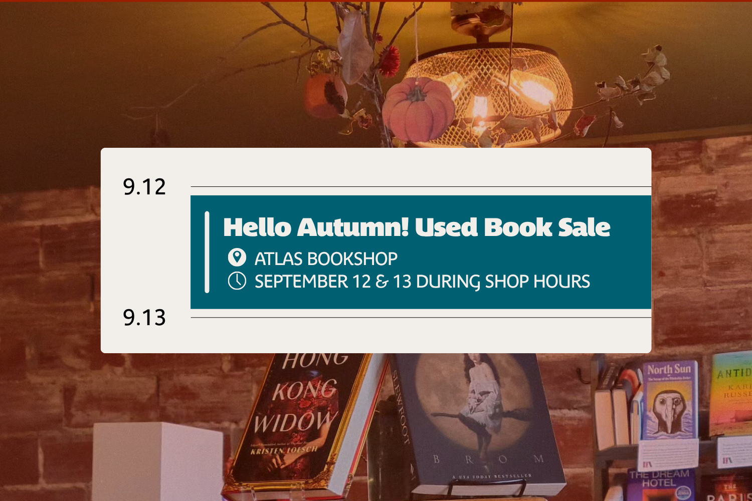 Hello, Autumn! Used Book Sale