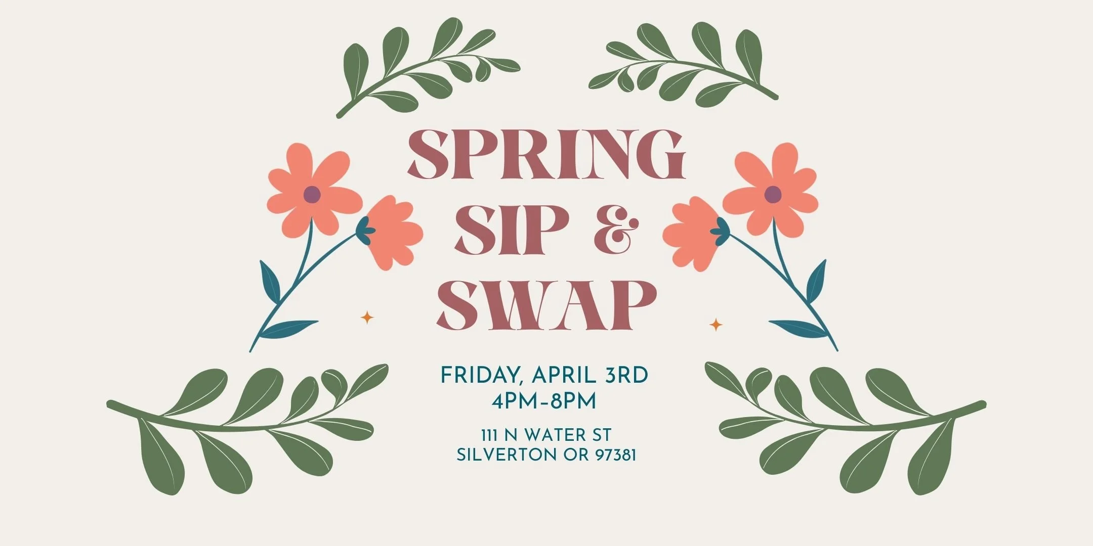 Spring Sip & Swap — Atlas Bookshop