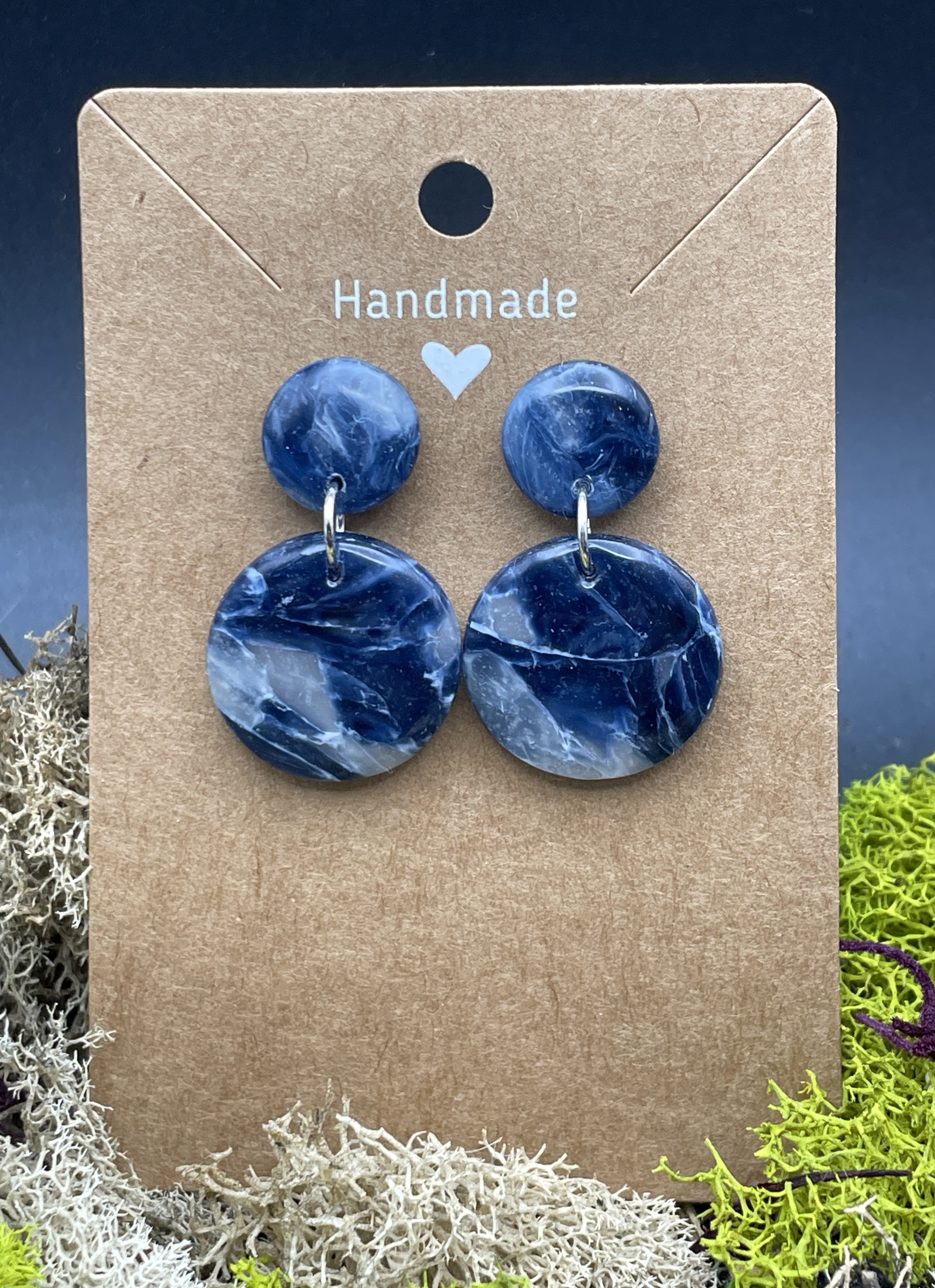 Stormy Blue - Double Circles