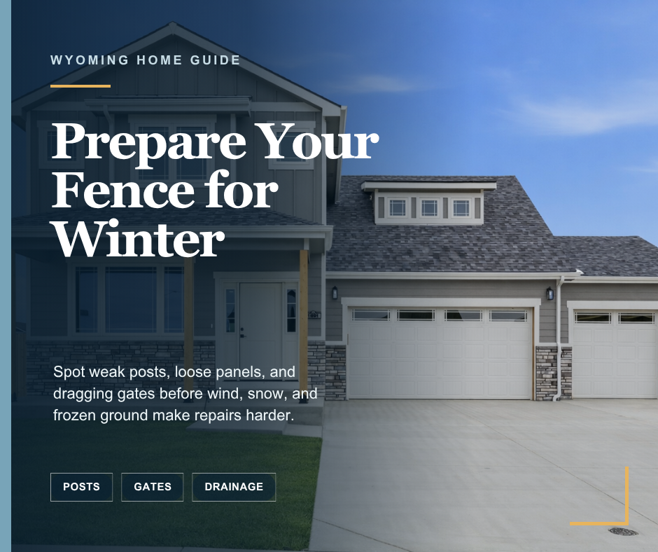 Preparing Fences and Gates for Wyoming Wind and Snow