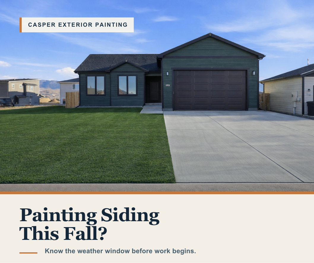 Is It Too Late to Paint Outside? Fall Exterior Painting Conditions in Casper
