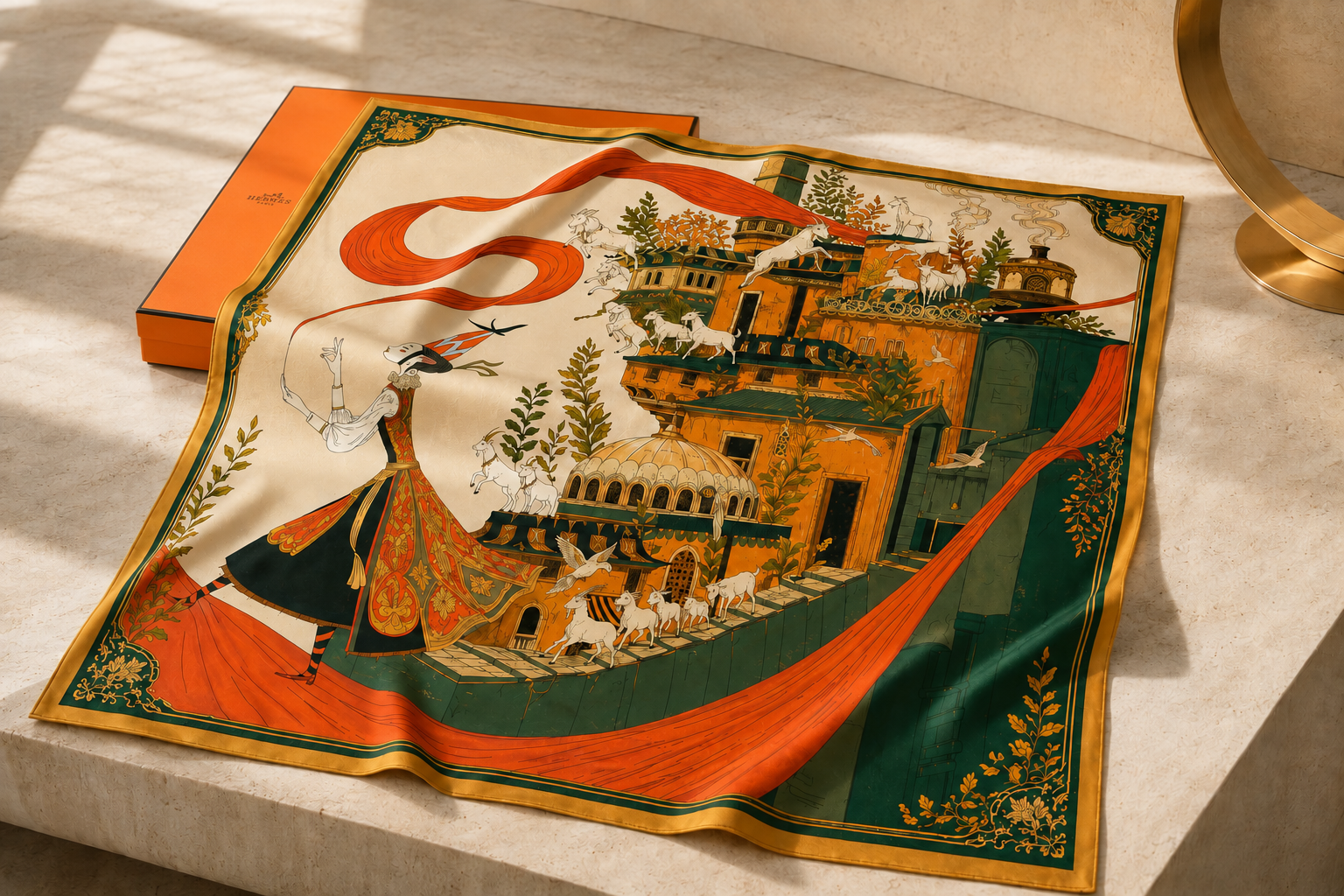 Hermès Silk Scarf (Packaging)
