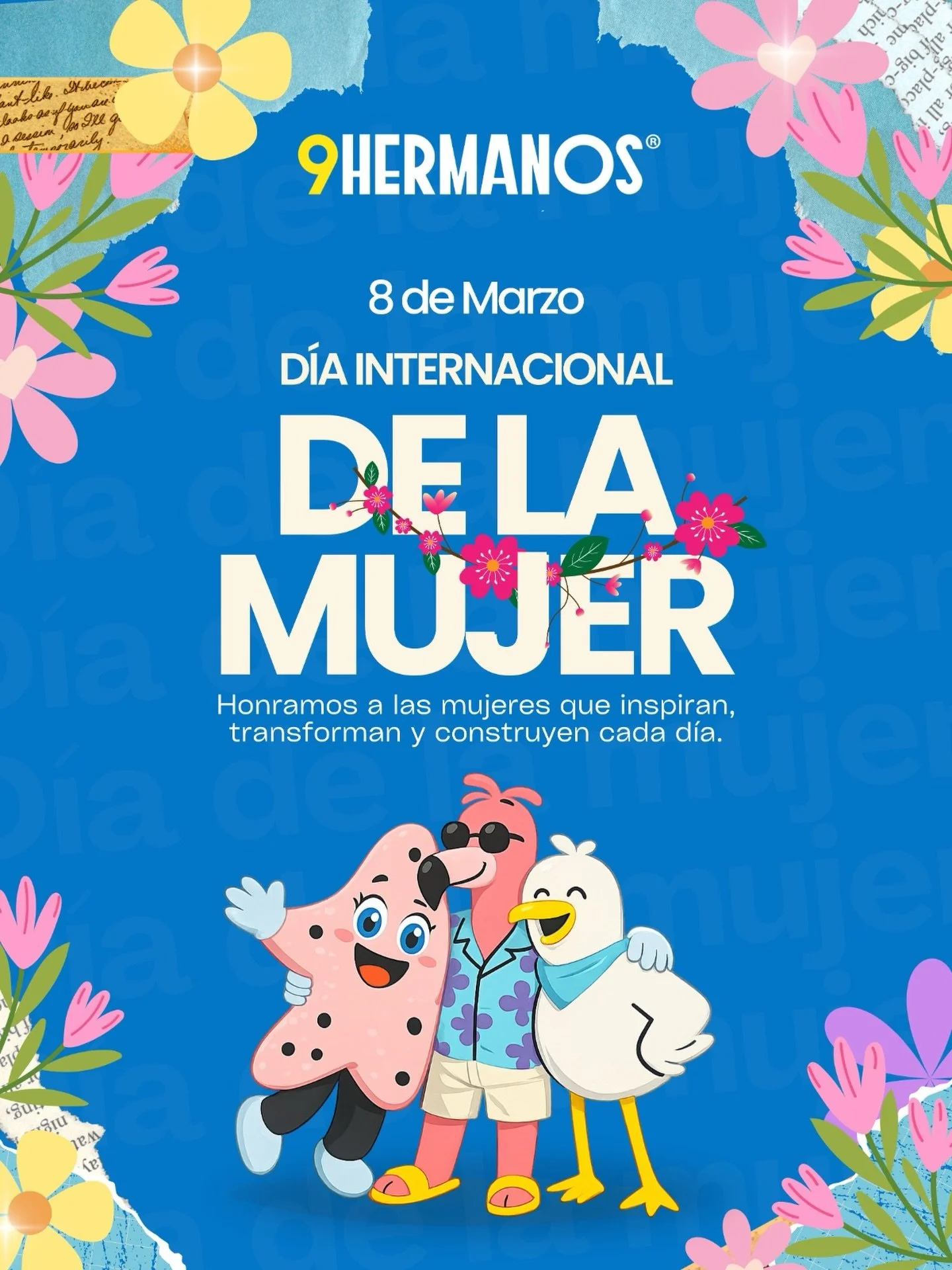 En 9 Hermanos reconocemos a las mujeres que inspiran, que lideran, que cuidan, que crean y que transforman cada espacio donde est&aacute;n. 💙💜

A las que viajan, trabajan, sue&ntilde;an y construyen un futuro mejor para sus familias y comunidades.
