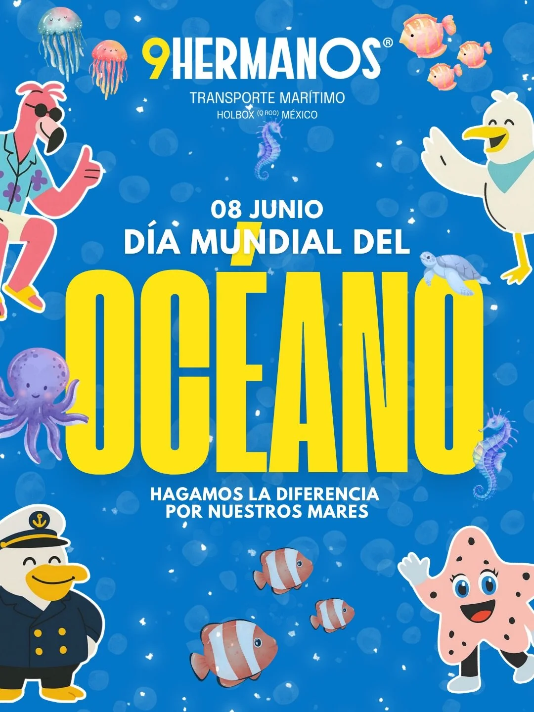 El para&iacute;so se cuida todos los d&iacute;as. 🌊💙 Holbox es una joya que forma parte de la reserva ecol&oacute;gica Yum Balam, y proteger su ecosistema marino es una responsabilidad que compartimos todos. #D&iacute;aMundialDeLosOc&eacute;anos

S